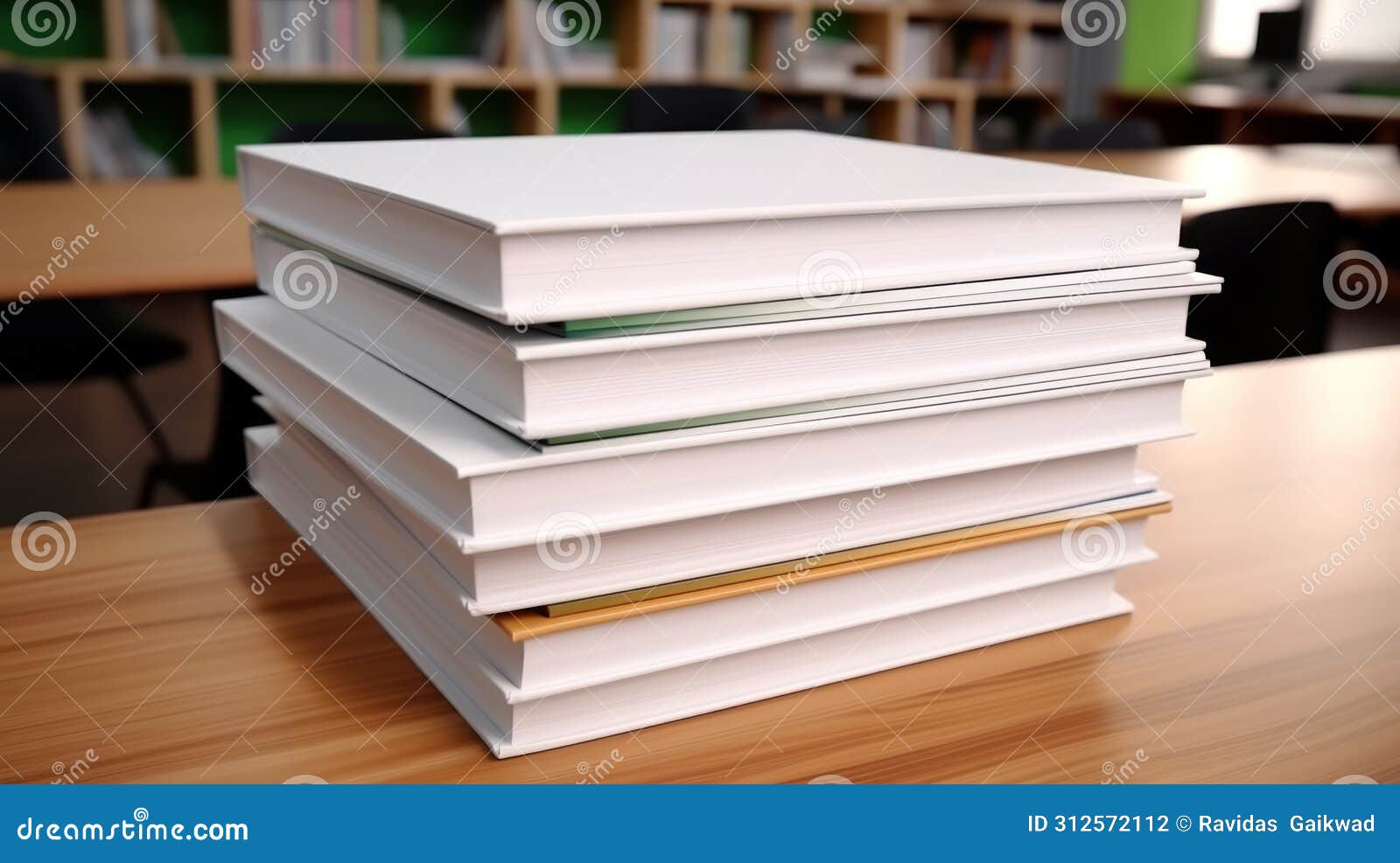 crisp blank textbooks, primed for learning