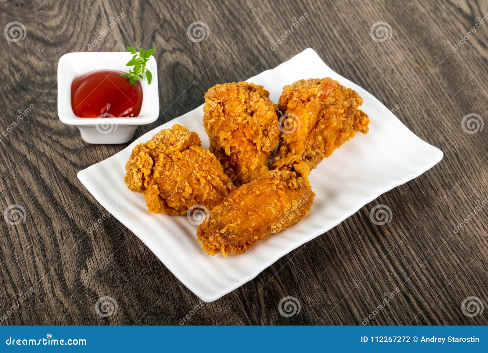 Crispy chicken wings stock photo. Image of restaurant 112267272