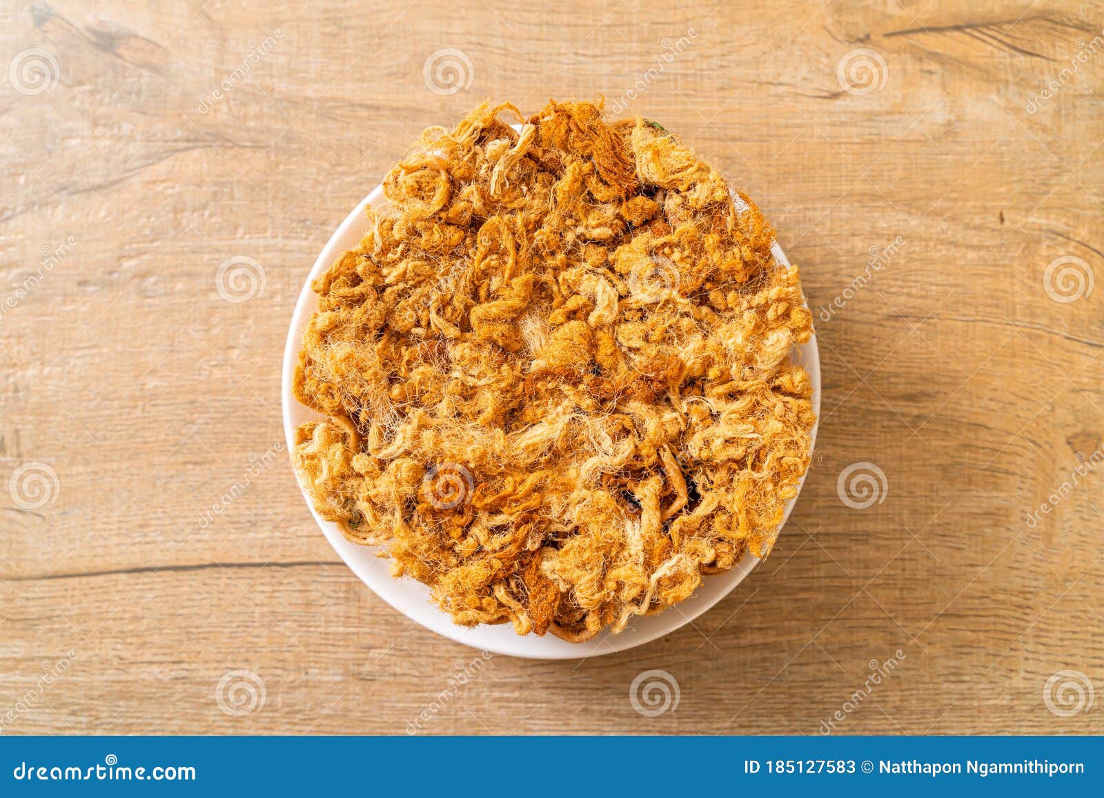 Crispy Coconut Roll with Dried Shredded Pork Stock Image Image of