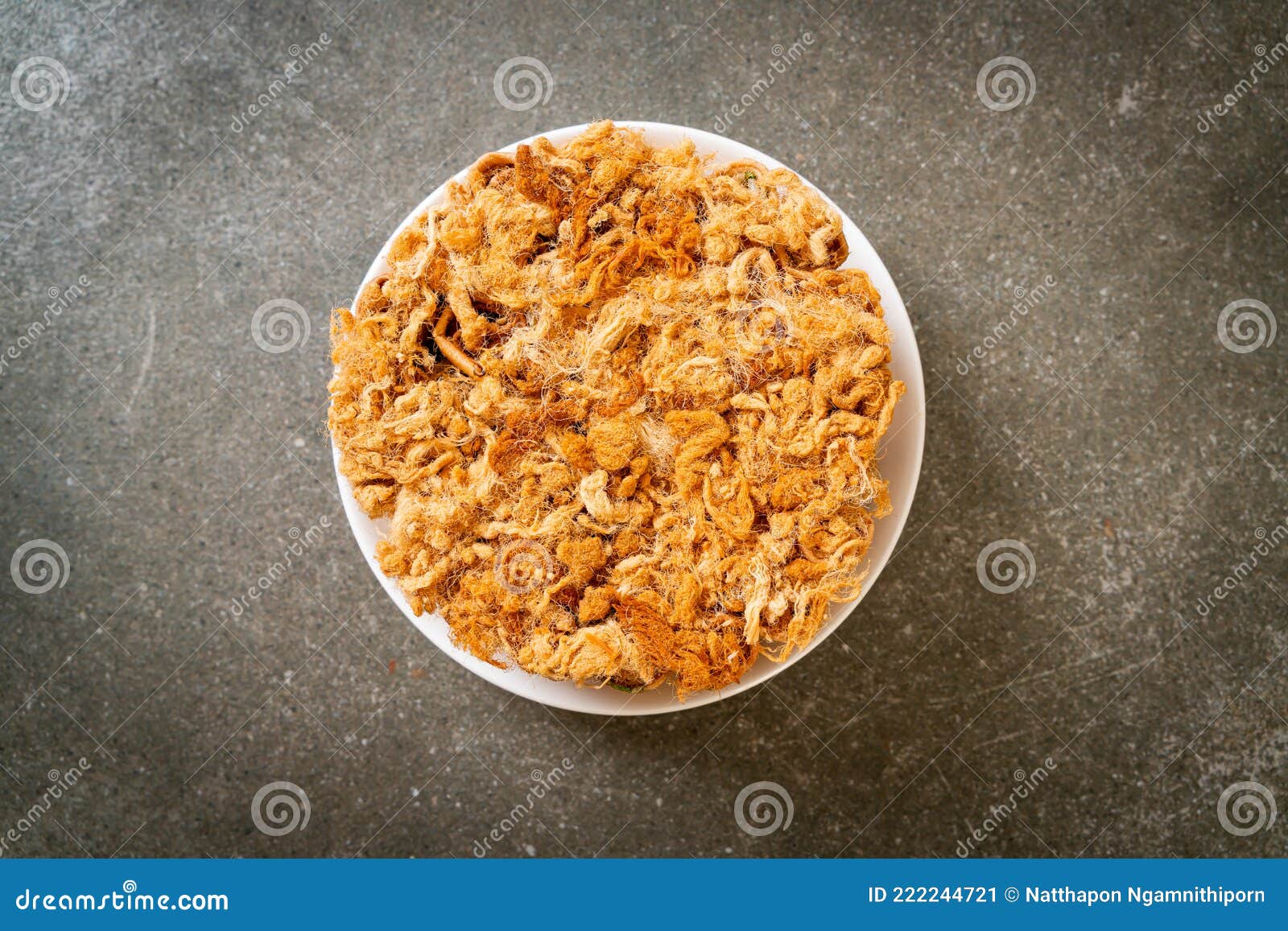 Crispy Coconut Roll with Dried Shredded Pork Stock Image Image of