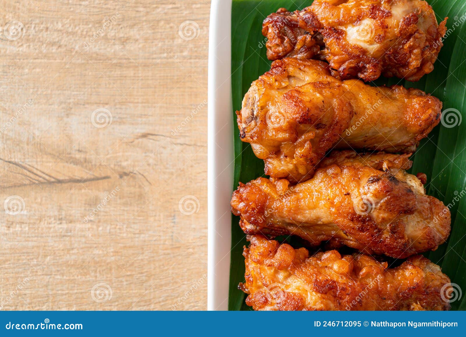 Crispy Fried Chicken with Fish Sauce Stock Image Image of crispy