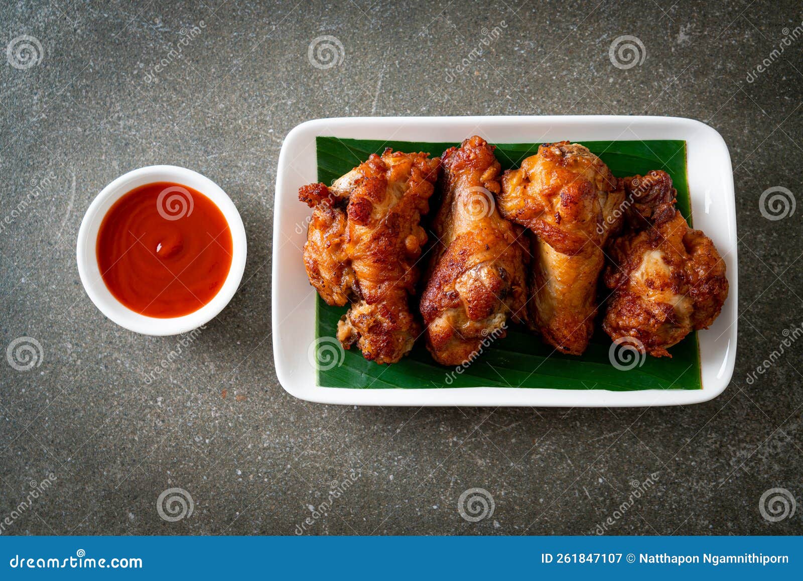 Crispy Fried Chicken with Fish Sauce Stock Image Image of chili, menu