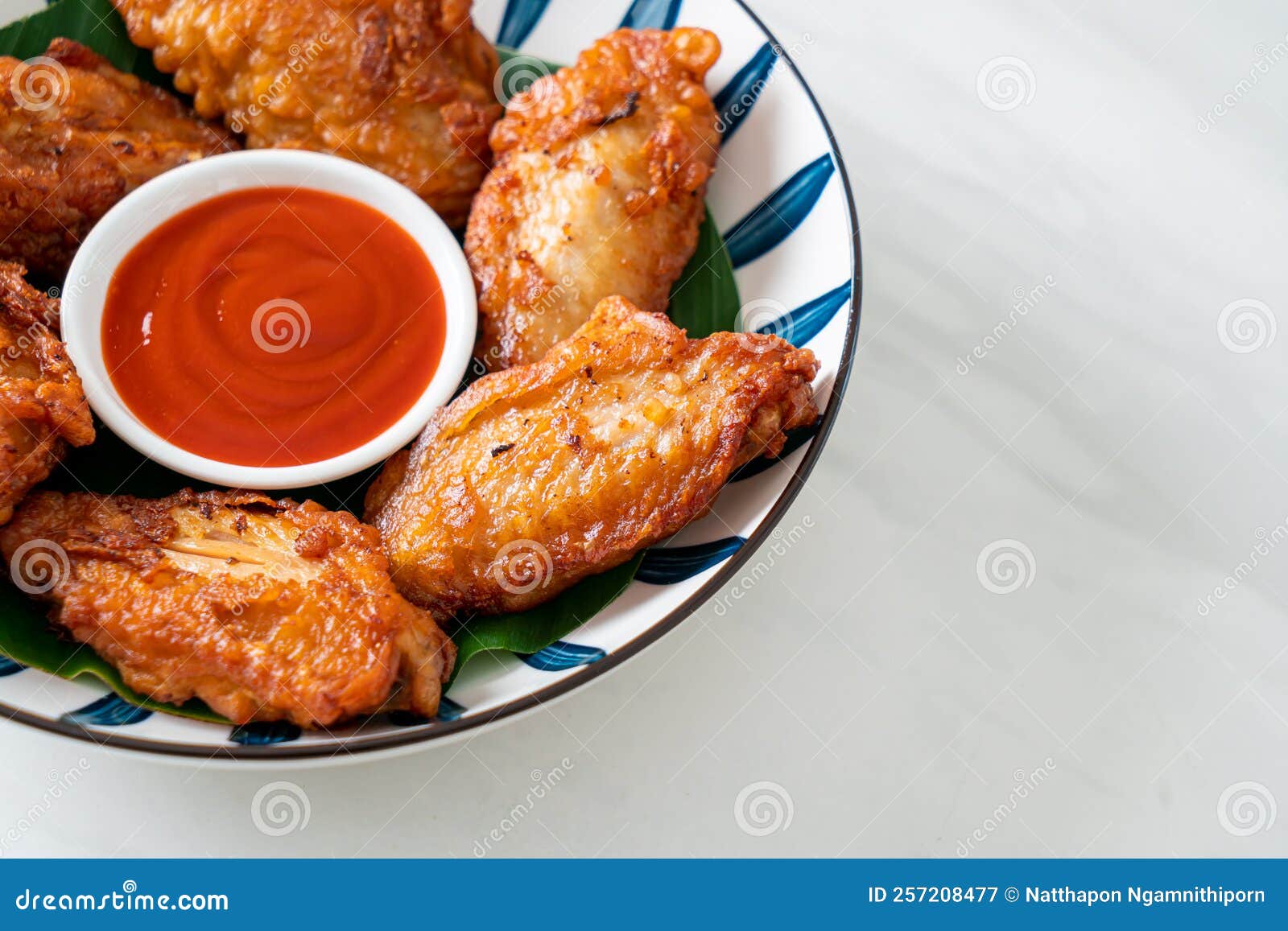 Crispy Fried Chicken with Fish Sauce Stock Image Image of asian