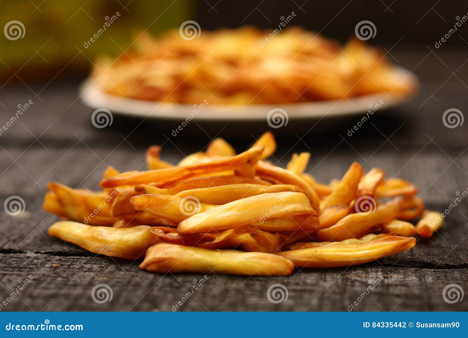 Crispy Fried Jack Fruit Chips Stock Photo Image of boat, breakfast