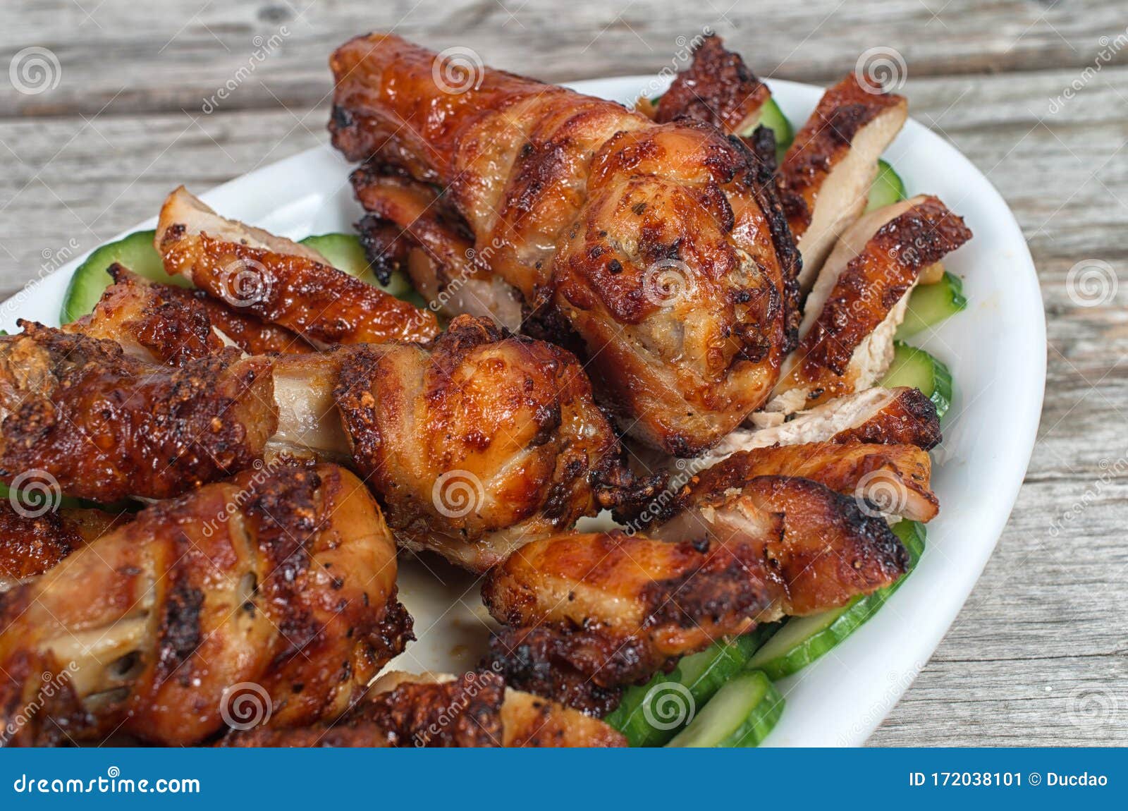 Crispy Golden Marinated Chicken Drumsticks Stock Image Image of