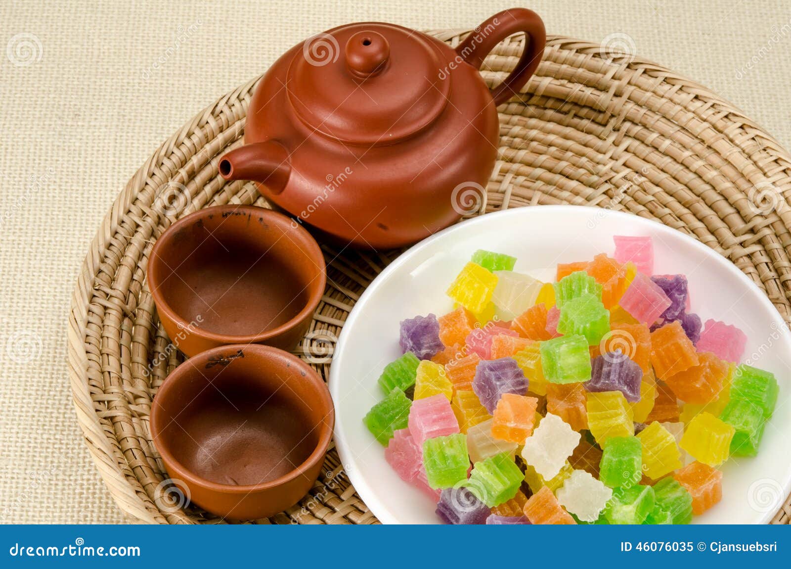 Crispy jelly Thai dessert stock image. Image of sweet 46076035