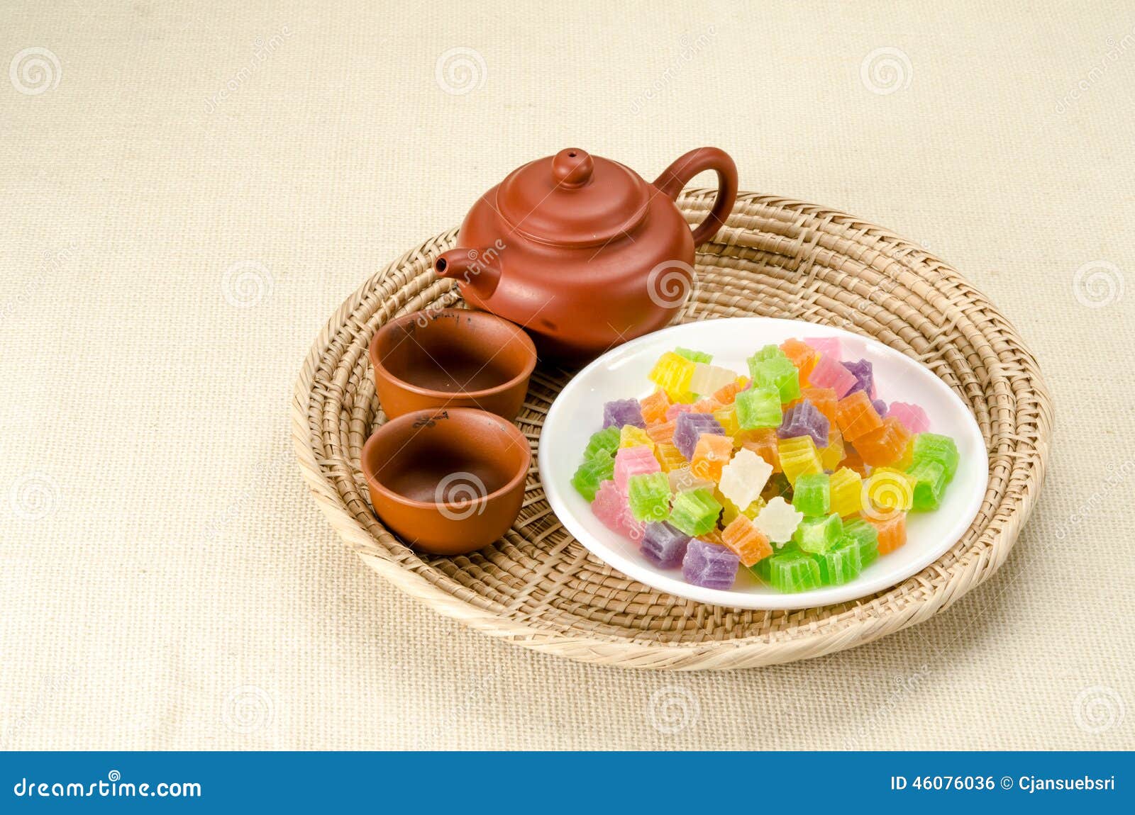 Crispy jelly Thai dessert stock photo. Image of delicious 46076036