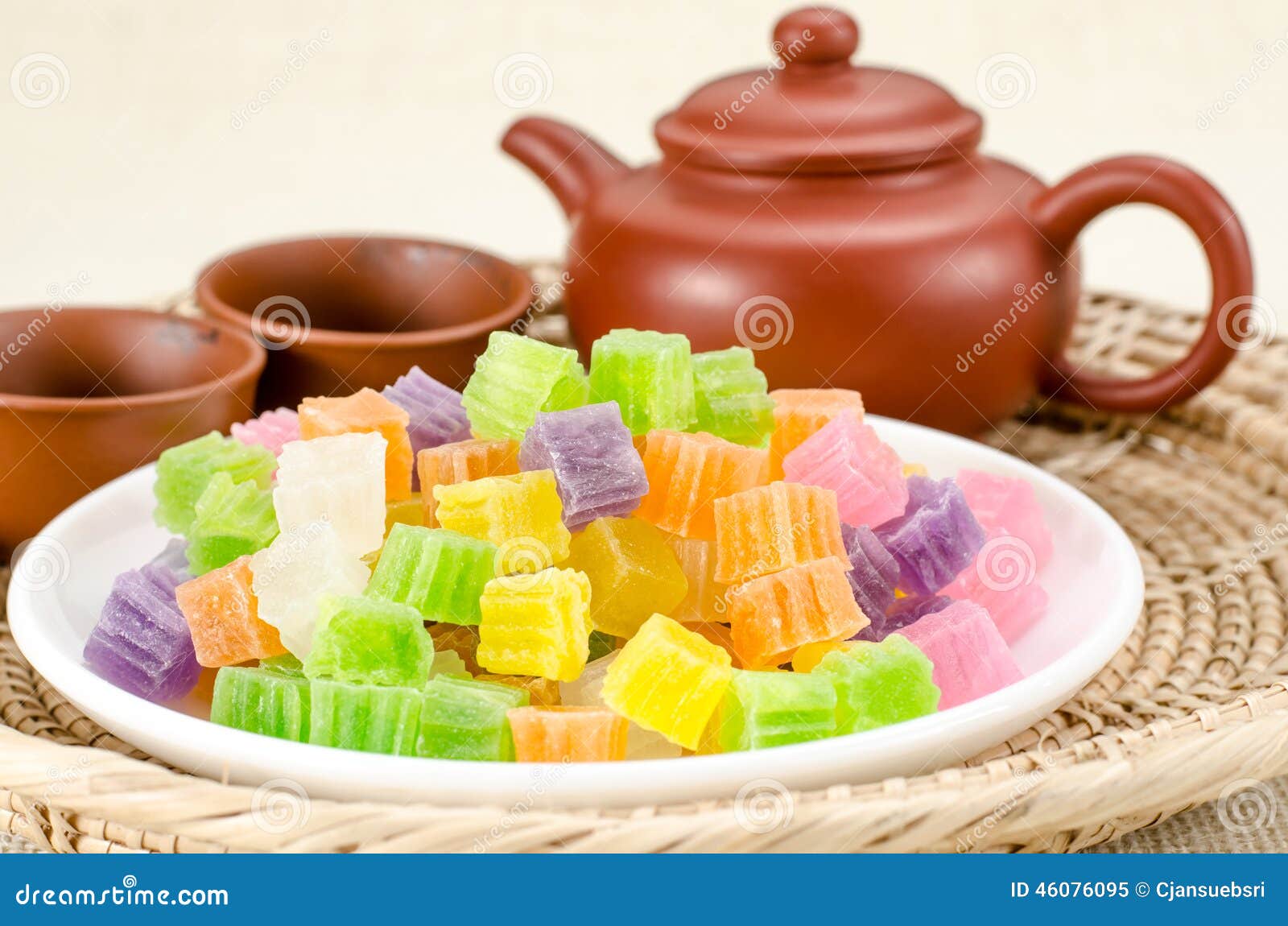 Crispy jelly Thai dessert stock image. Image of snack 46076095