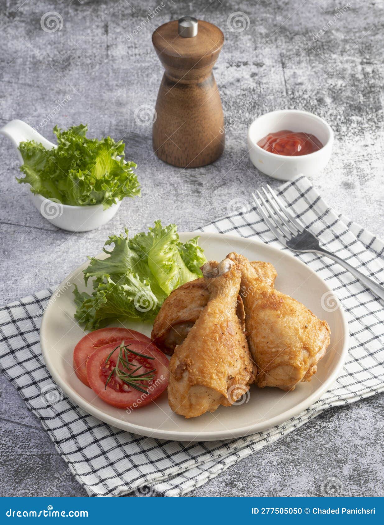 Crispy Kentucky Fried Chicken Stock Photo Image of delicious