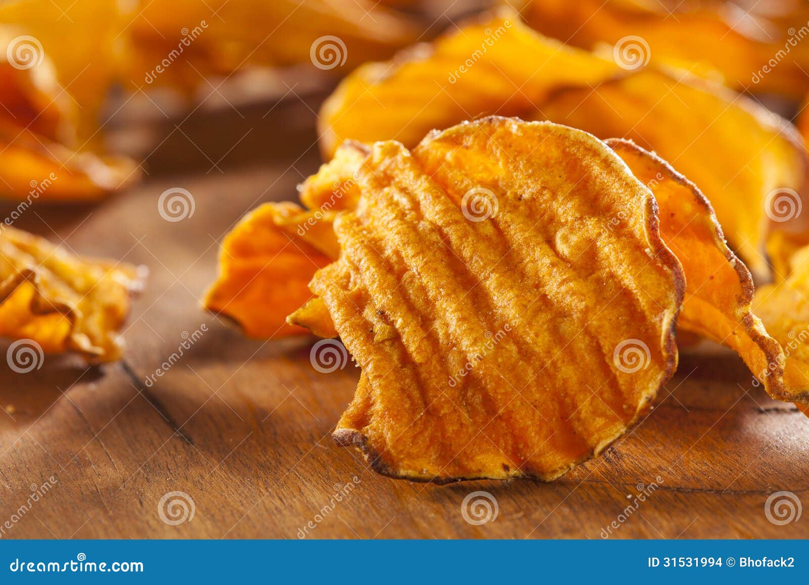 Crispy Orange Sweet Potato Chips Stock Photo Image of chip, salted