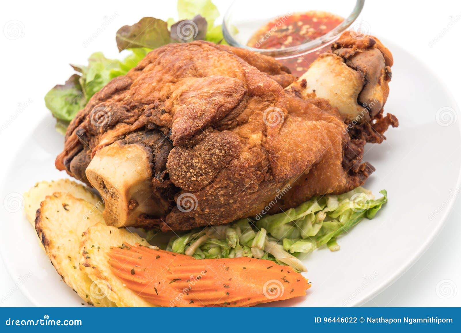 Crispy Pork Knuckle or German Pork Hocks Stock Photo Image of food