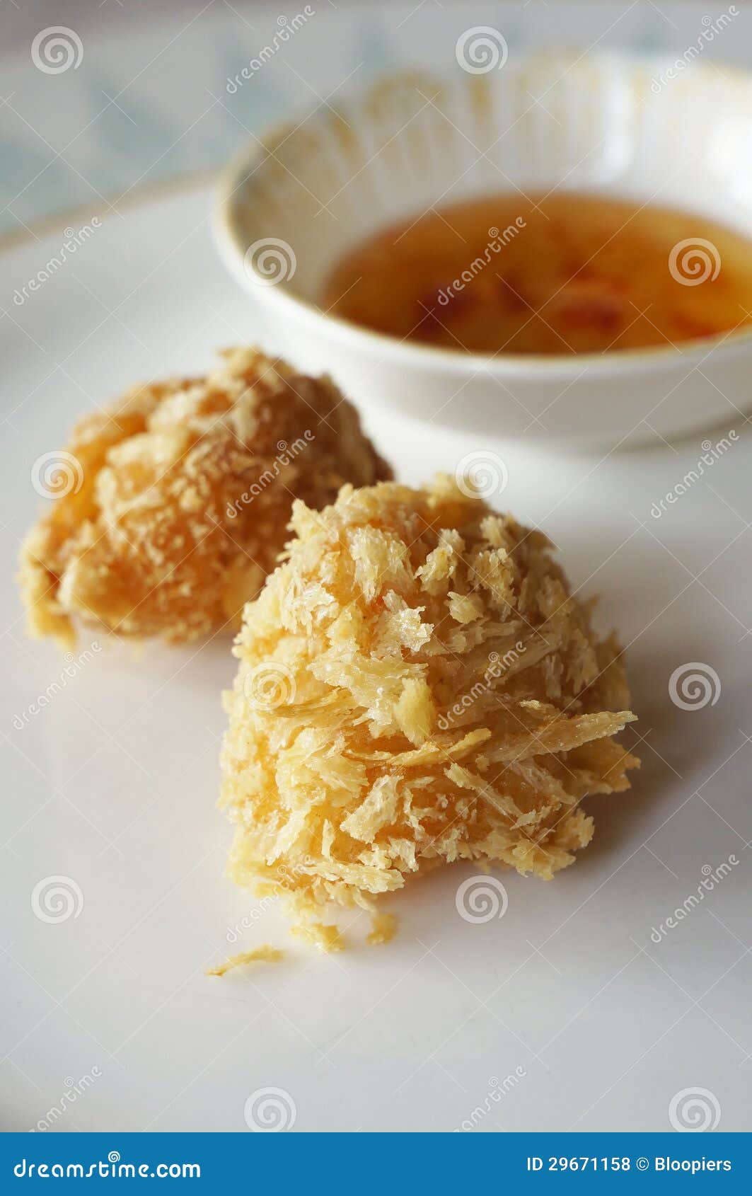 Crispy prawn dumpling stock photo. Image of thai, flour 29671158