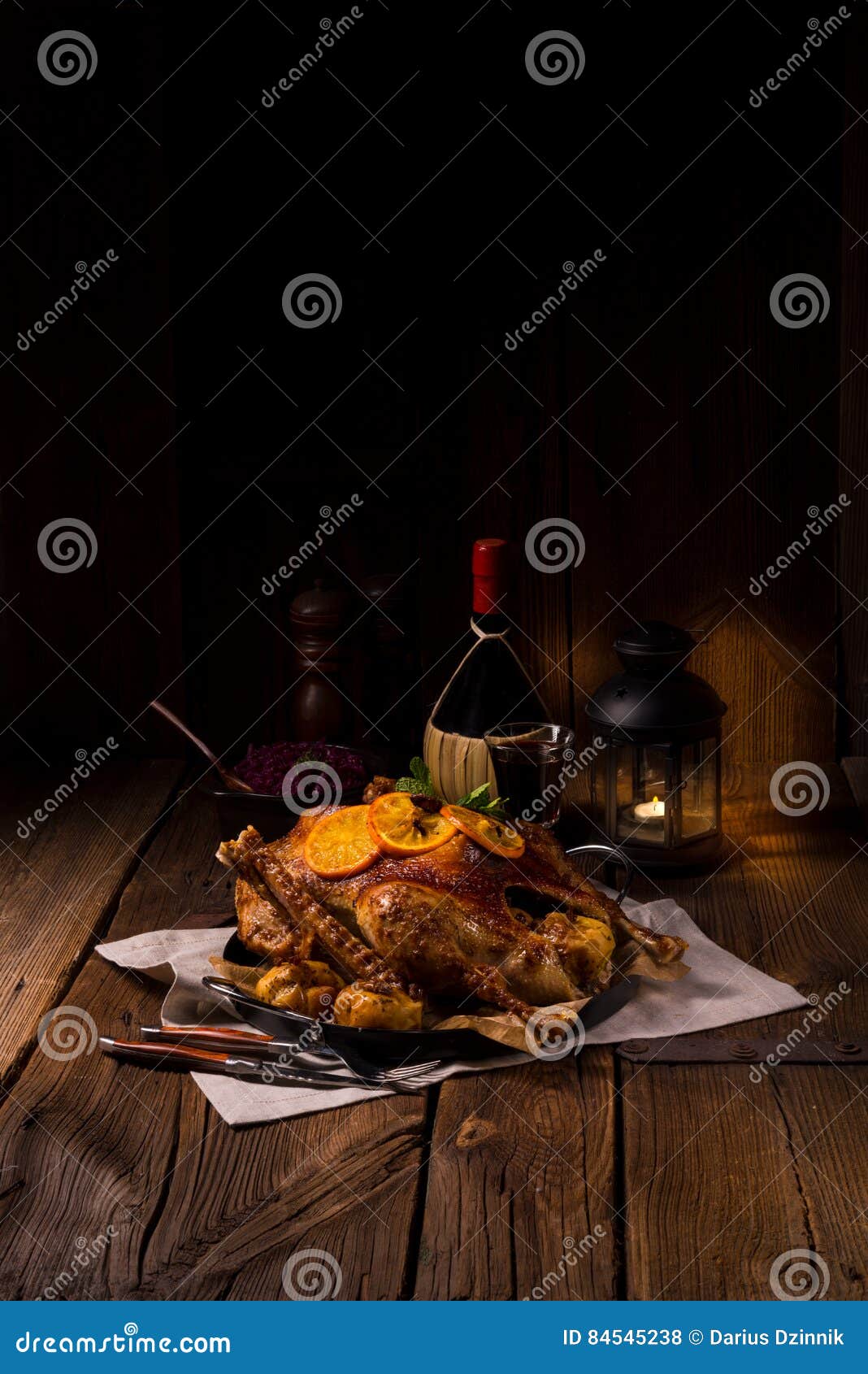 Crispy Roast goose stock photo. Image of germany, cabbage - 84545238