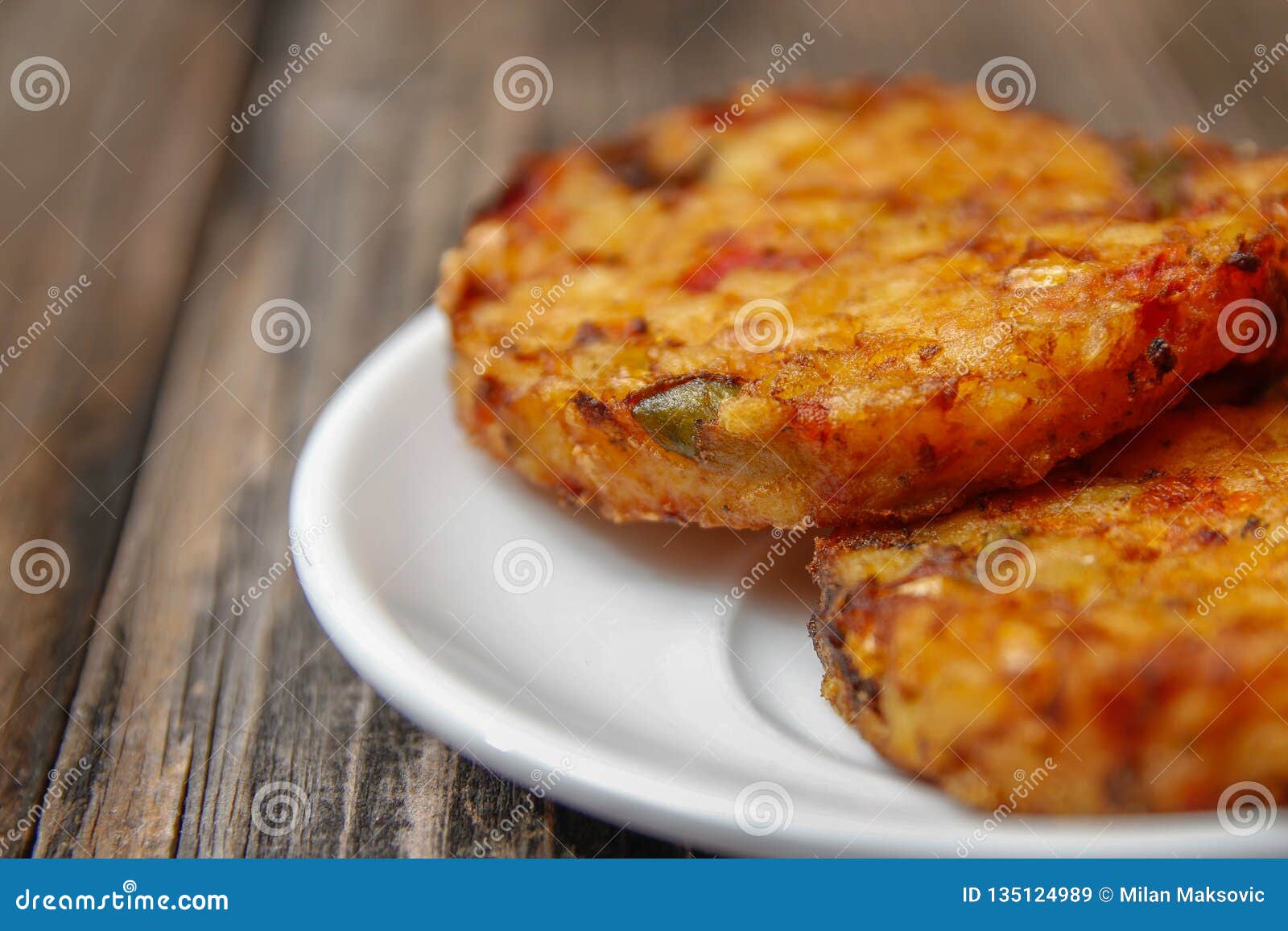 Crispy Roasted Vegetarian Burger Stock Image - Image of lunch, meal