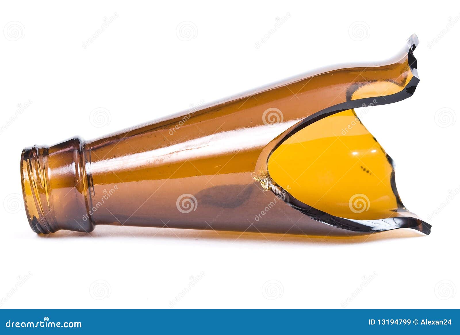 Cristal De Botellas Quebrado Imagen de archivo Imagen de grieta