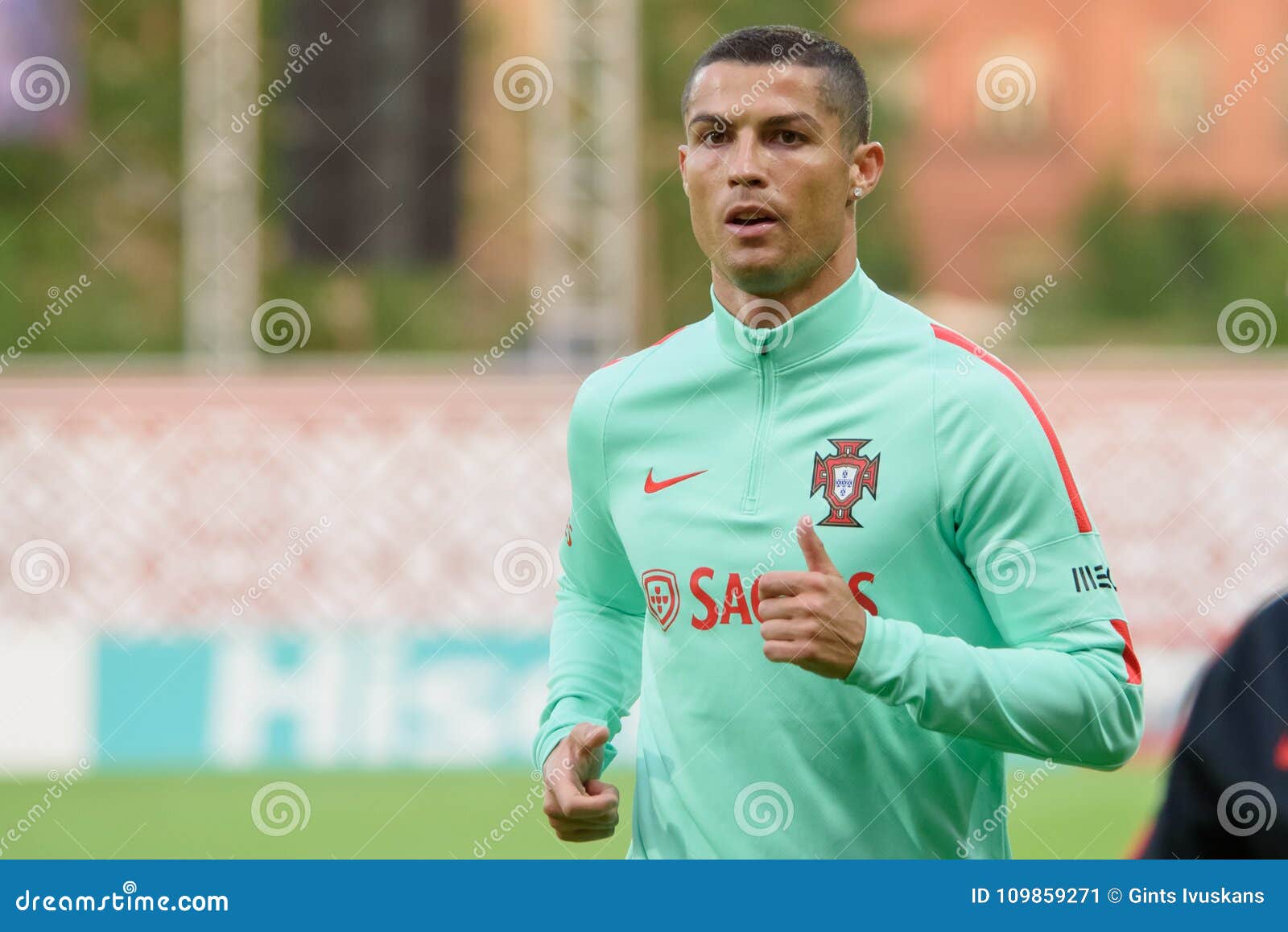 Cristiano Ronaldo, Vor Spiel Zwischen Lettland-Portugal Redaktionelles