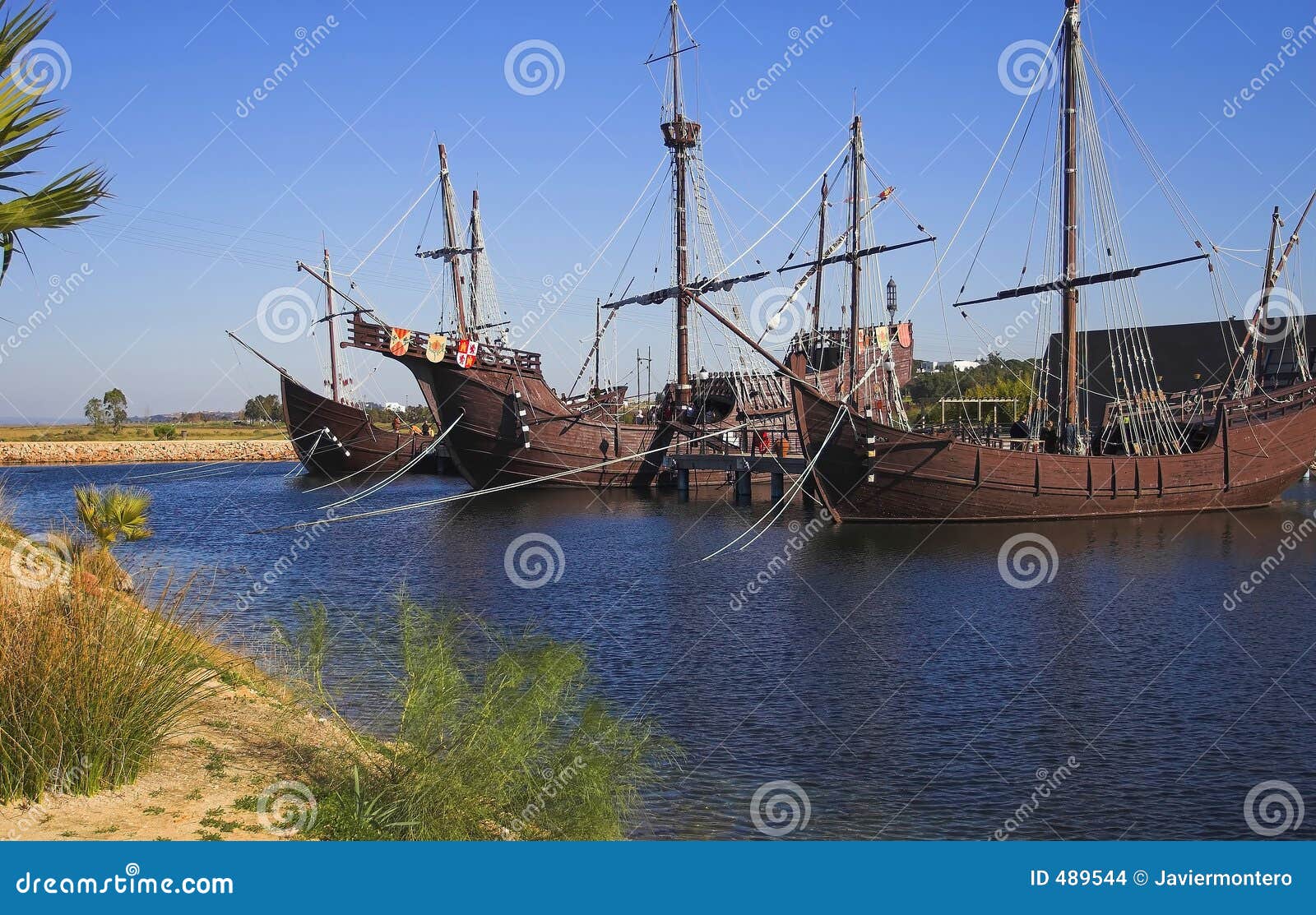 Cristobal Colon Ships stock photo. Image of america, boat - 489544