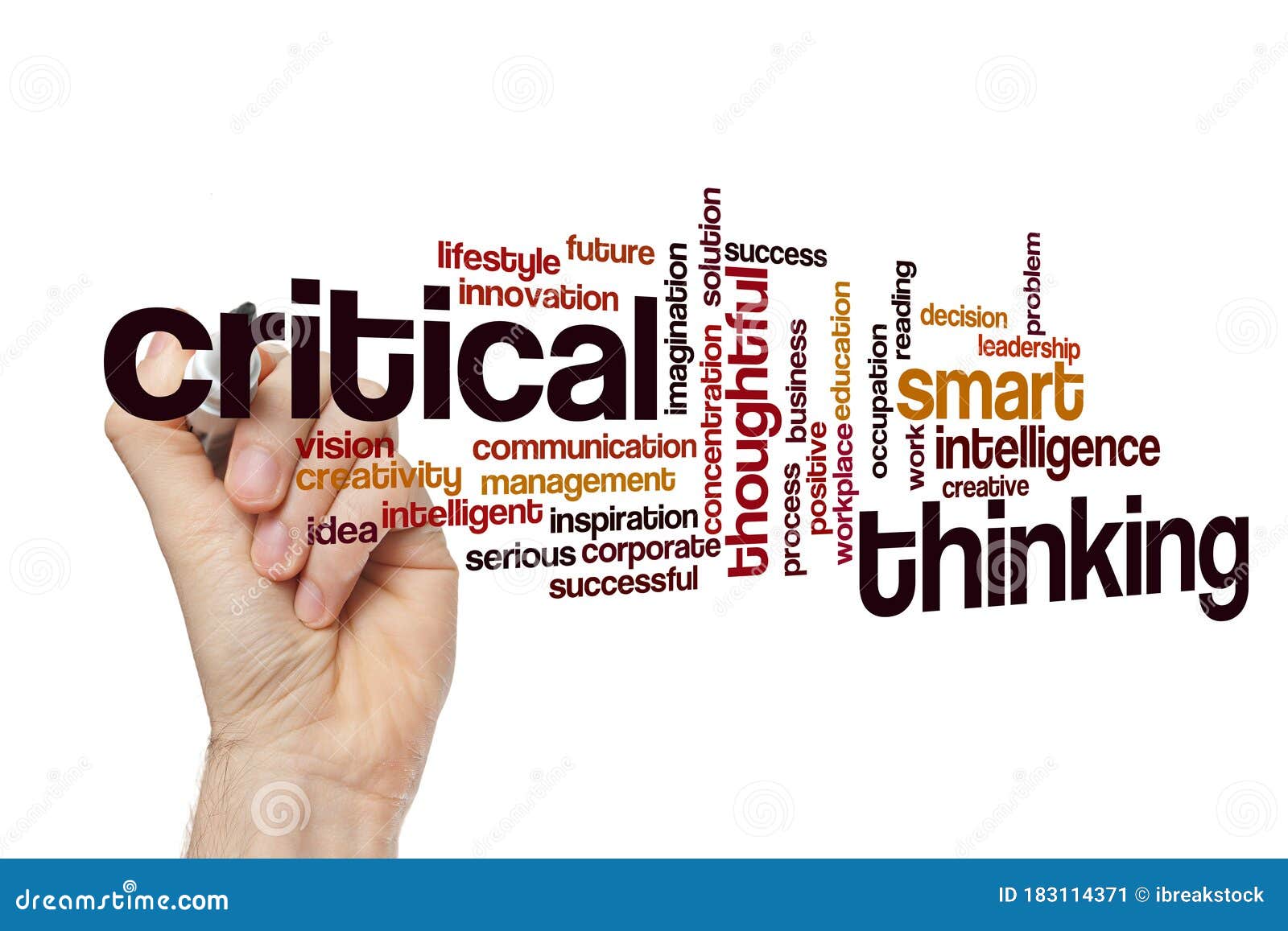 critical thinking word cloud