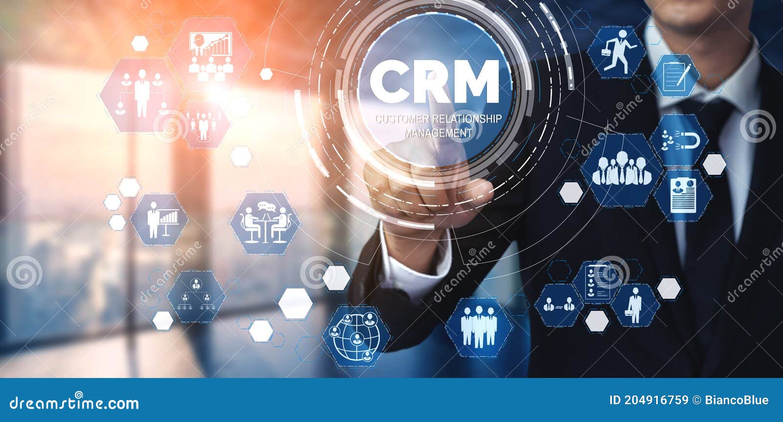 CRM Customer Relationship for Business Sales Marketing System Concept Stock Illustration - Illustration customer, 204916759