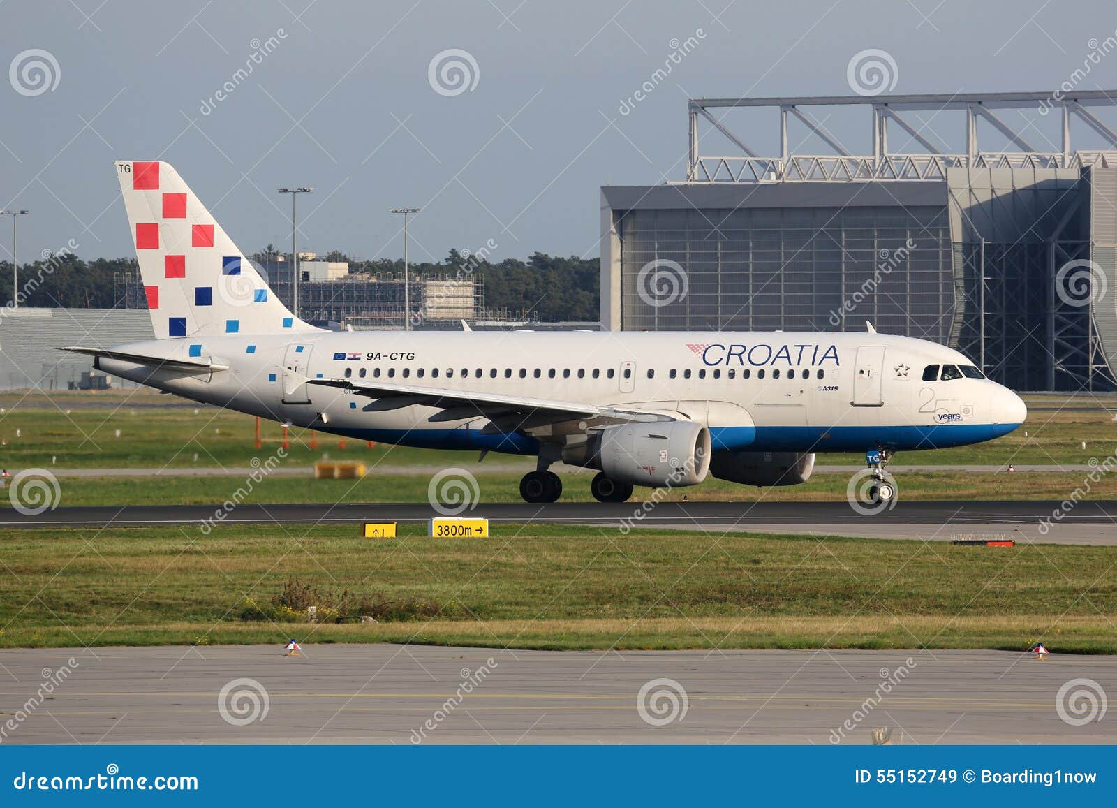 Croatia Airlines Airbus A319 Airplane Editorial Stock Image Image Of Aviation Editorial 55152749