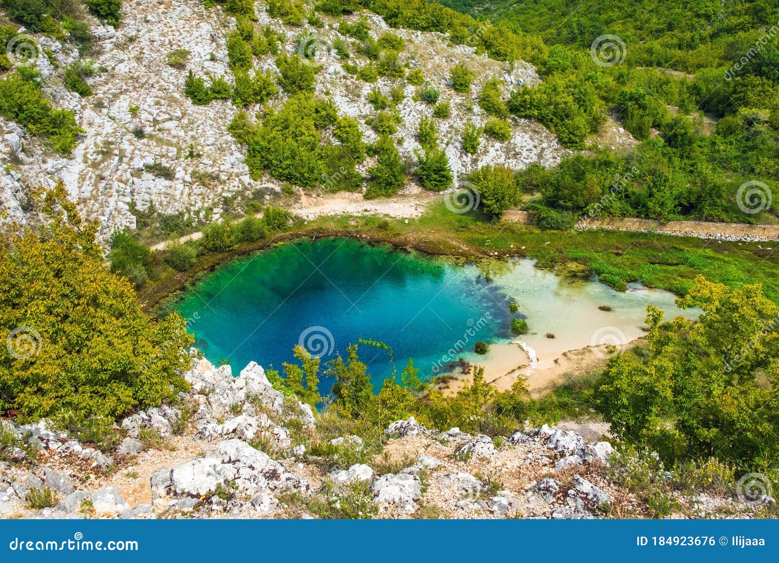 Croatia, Cetina River Source Water Hole Stock Photo Image of