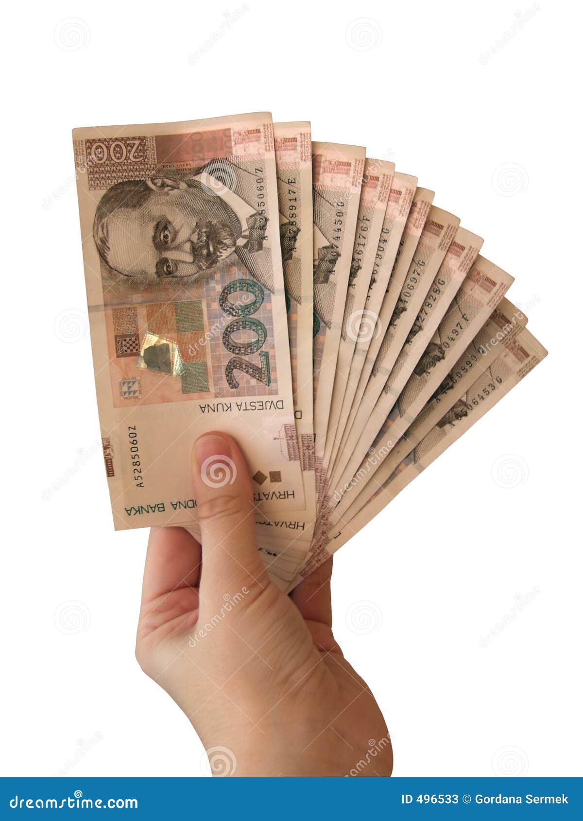 Croatian currency stock image. Image of invest, paper, adriatic - 496533