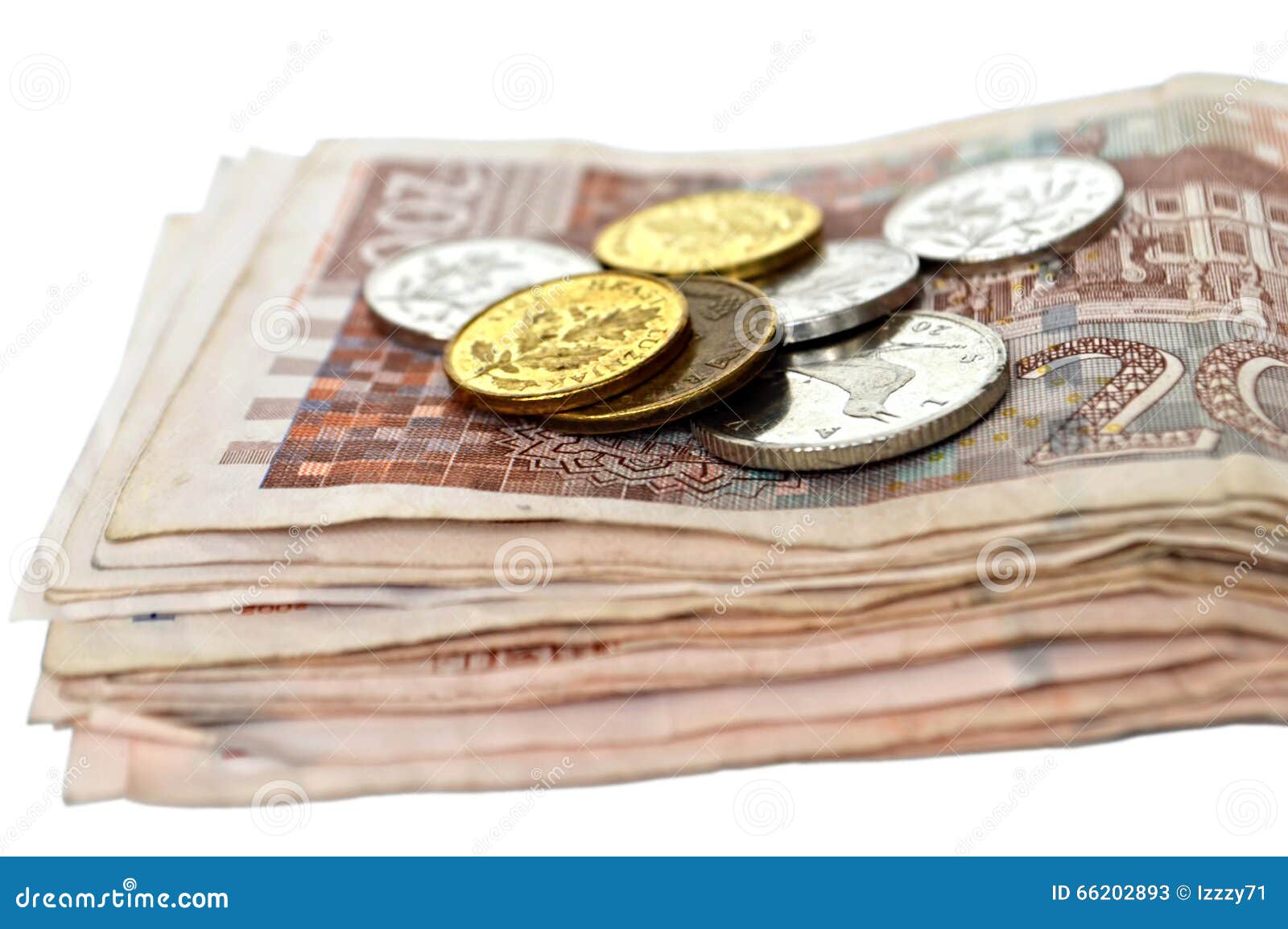 Croatian currency isolated stock image. Image of save - 66202893