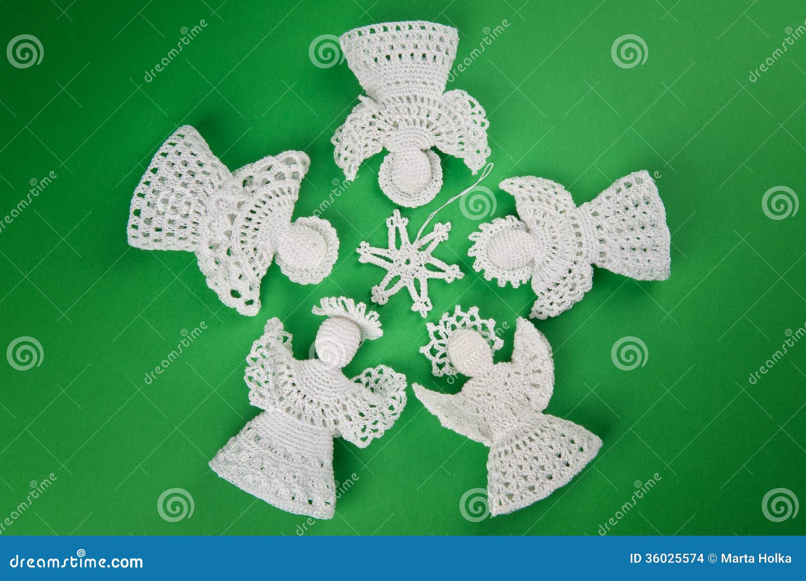 Crochet Angels Stock Images - Image: 36025574