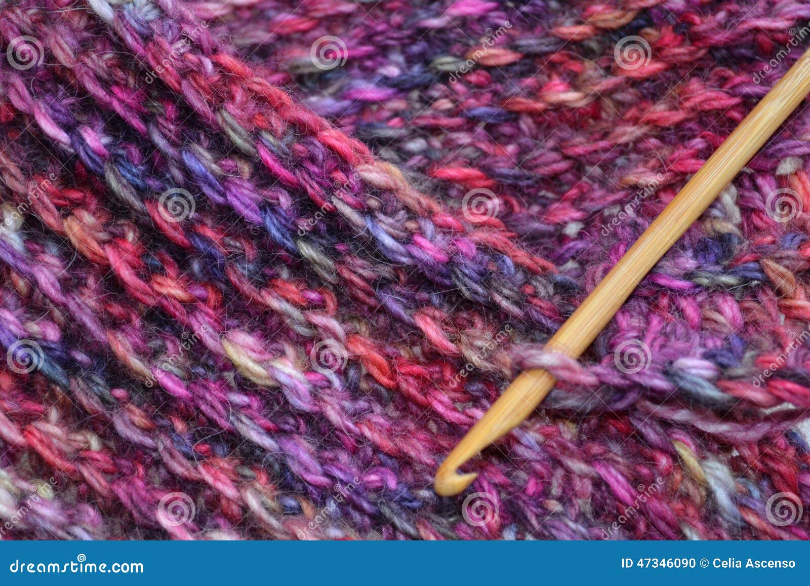 Crochet Hook and Fabric Background Stock Photo - Image of background ...