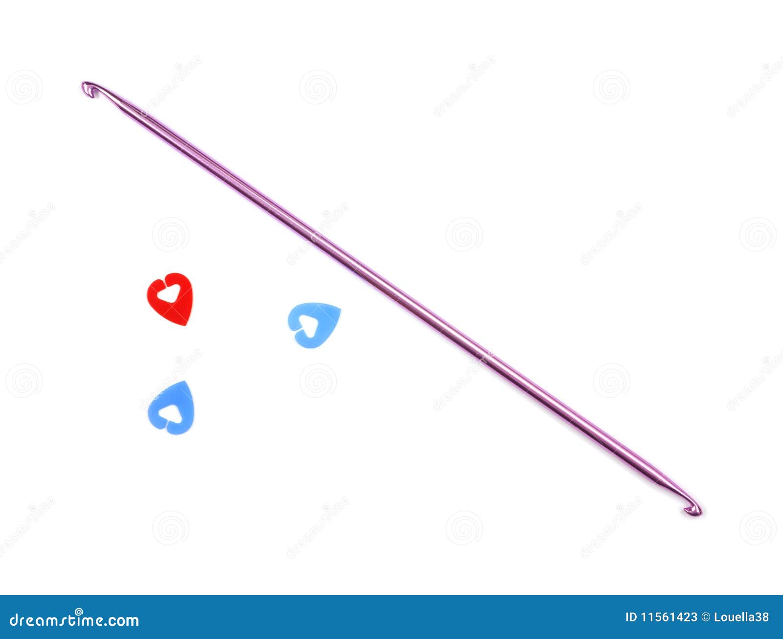 Crochet hook and markers stock image. Image of hooks 11561423