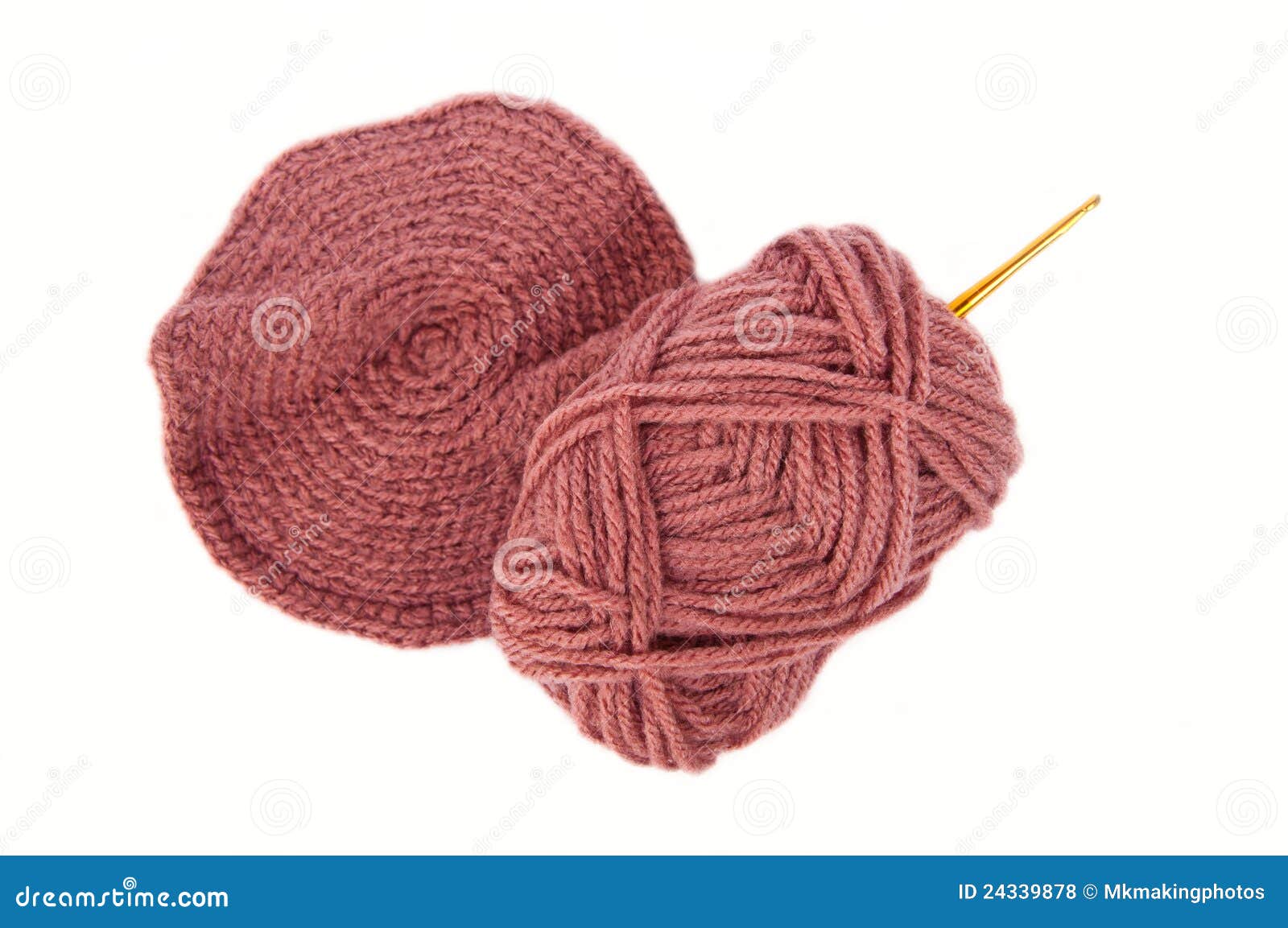 Crochet hook and wool stock photo. Image of fiber, design 24339878