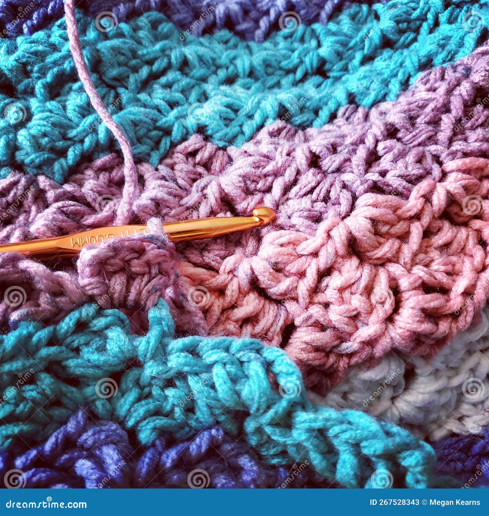 Crochet 6mm Hook stock image Image of hook green yarn 267528343