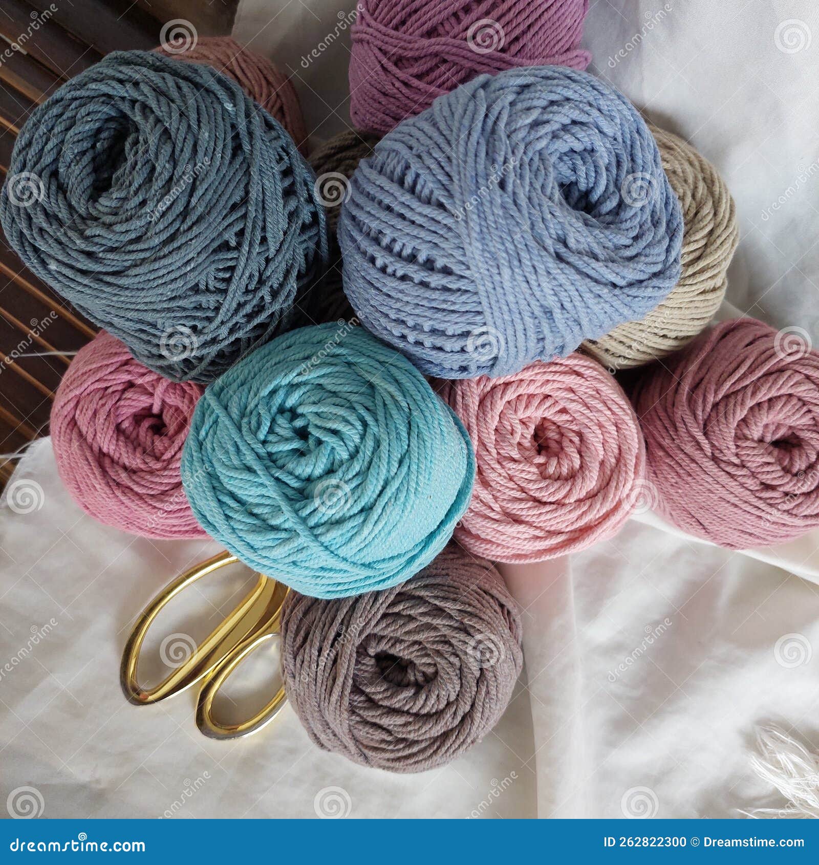 Crochet Ropes Macrame Yarn stock photo. Image of rope 262822300