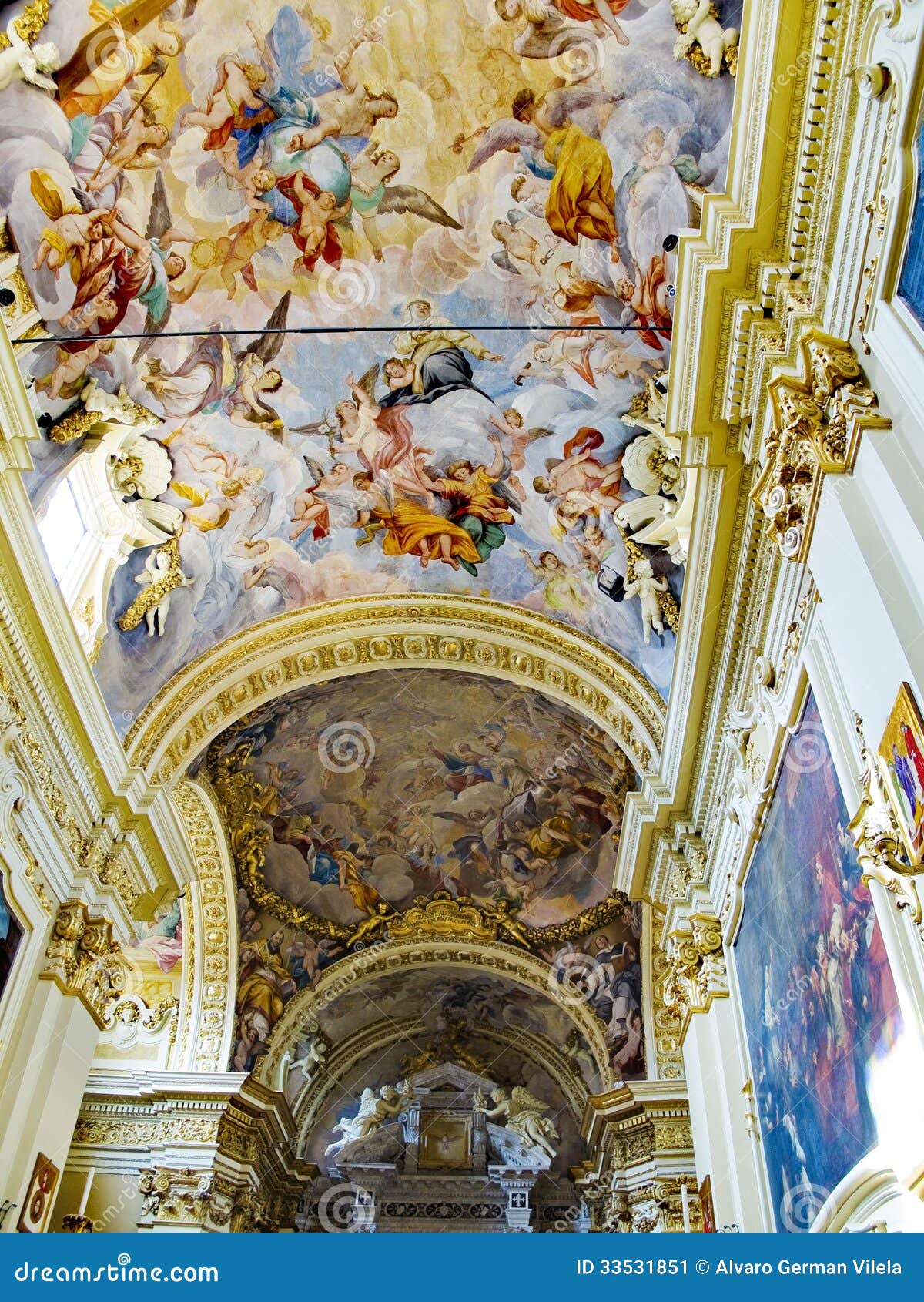the crocifisso church in casa santuario di santa caterina. siena, italy