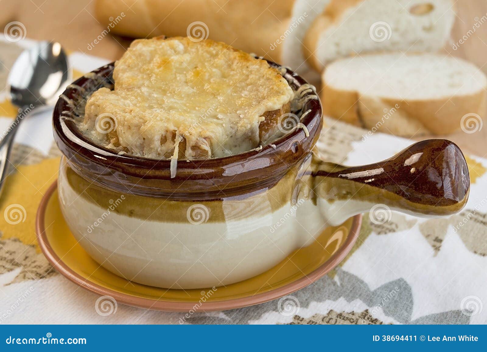 crock of french onion soup