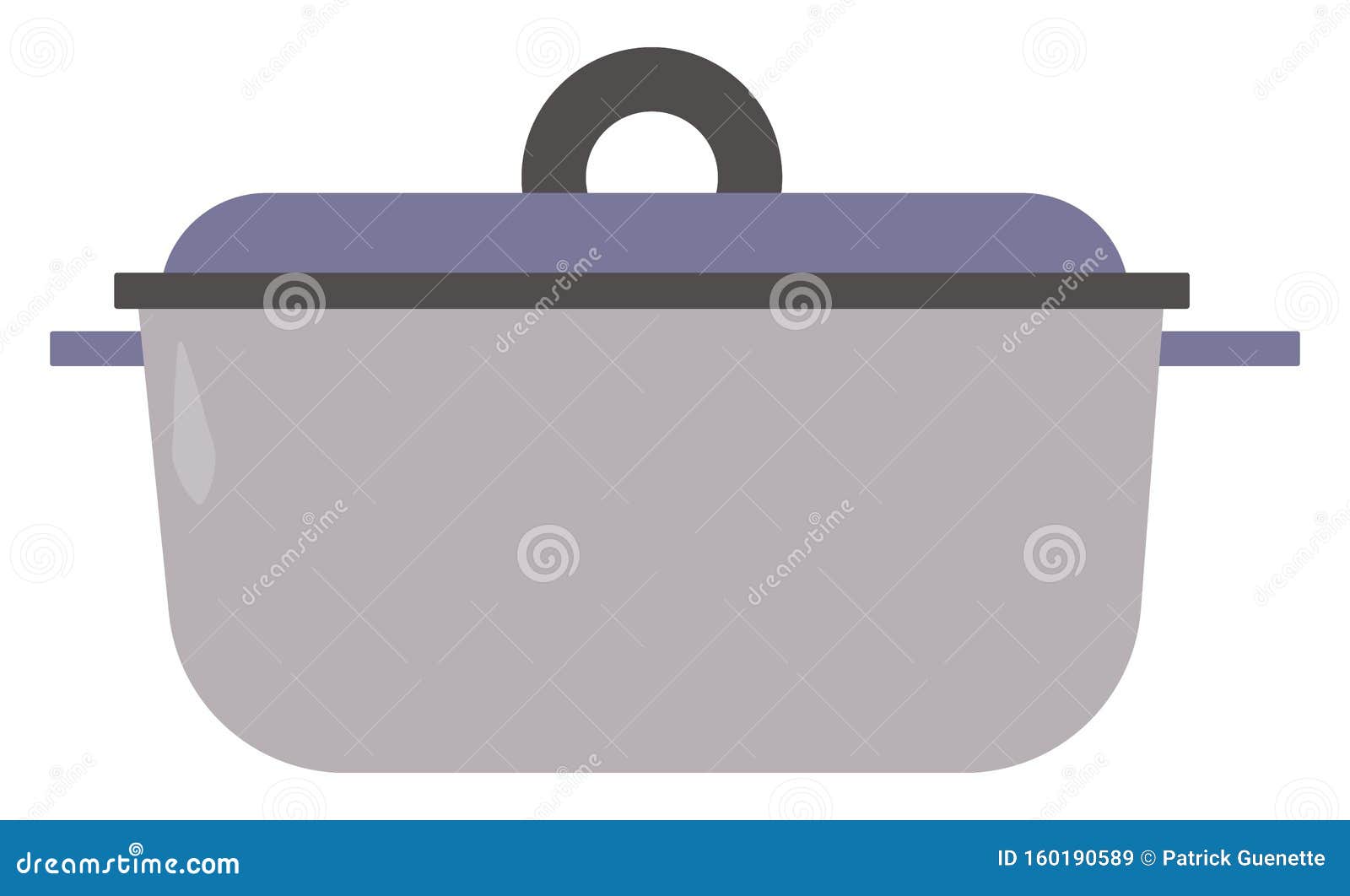 Crockpot Vector Icon On White Background. Flat Vector Crockpot Icon