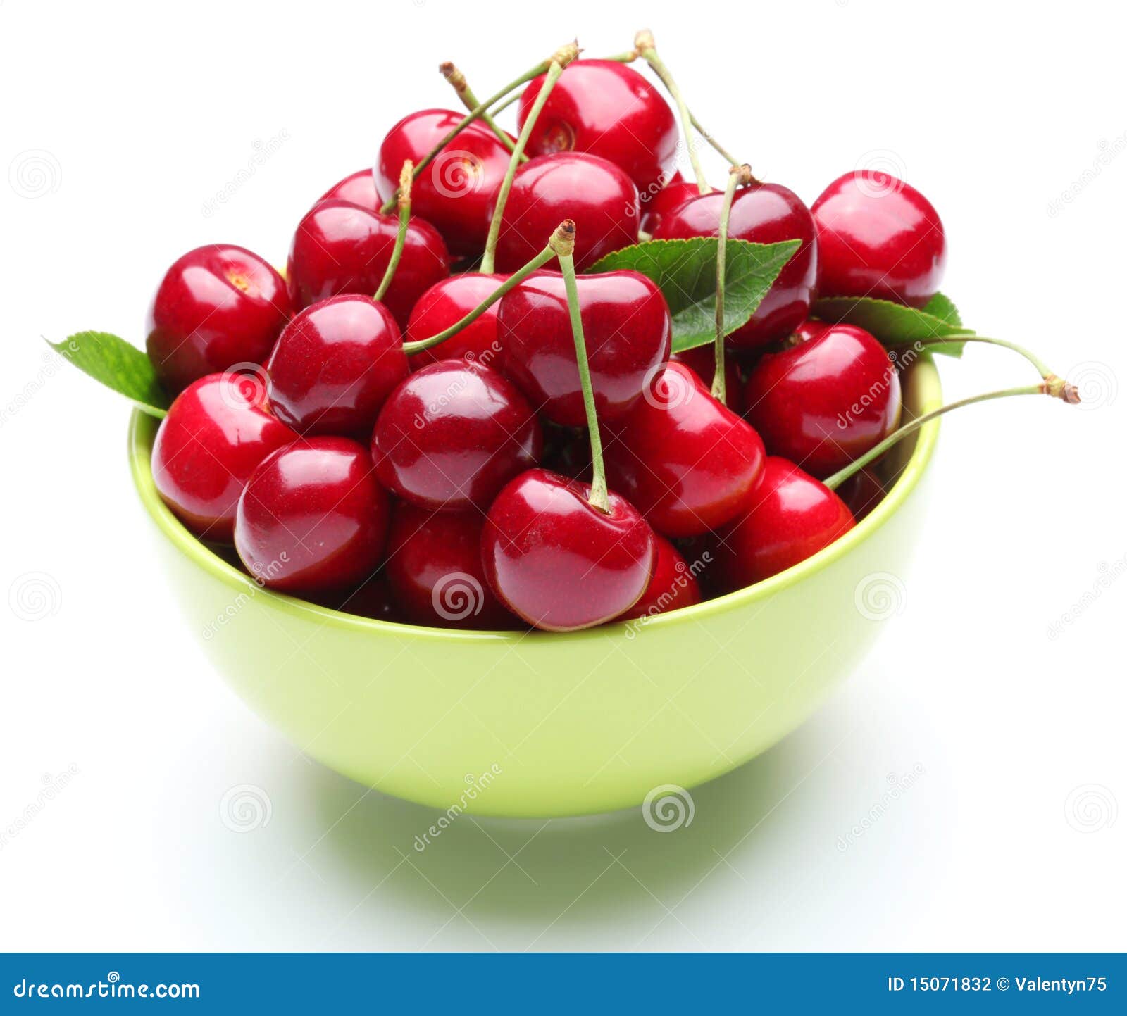 crockery with cherries.