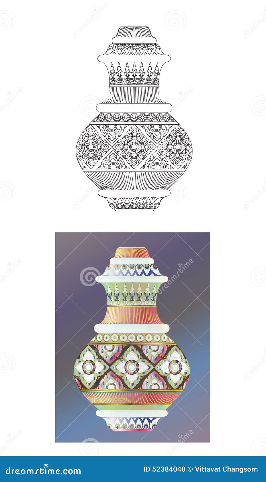 Crockery stock vector. Illustration of earthenware, curtain 52384040