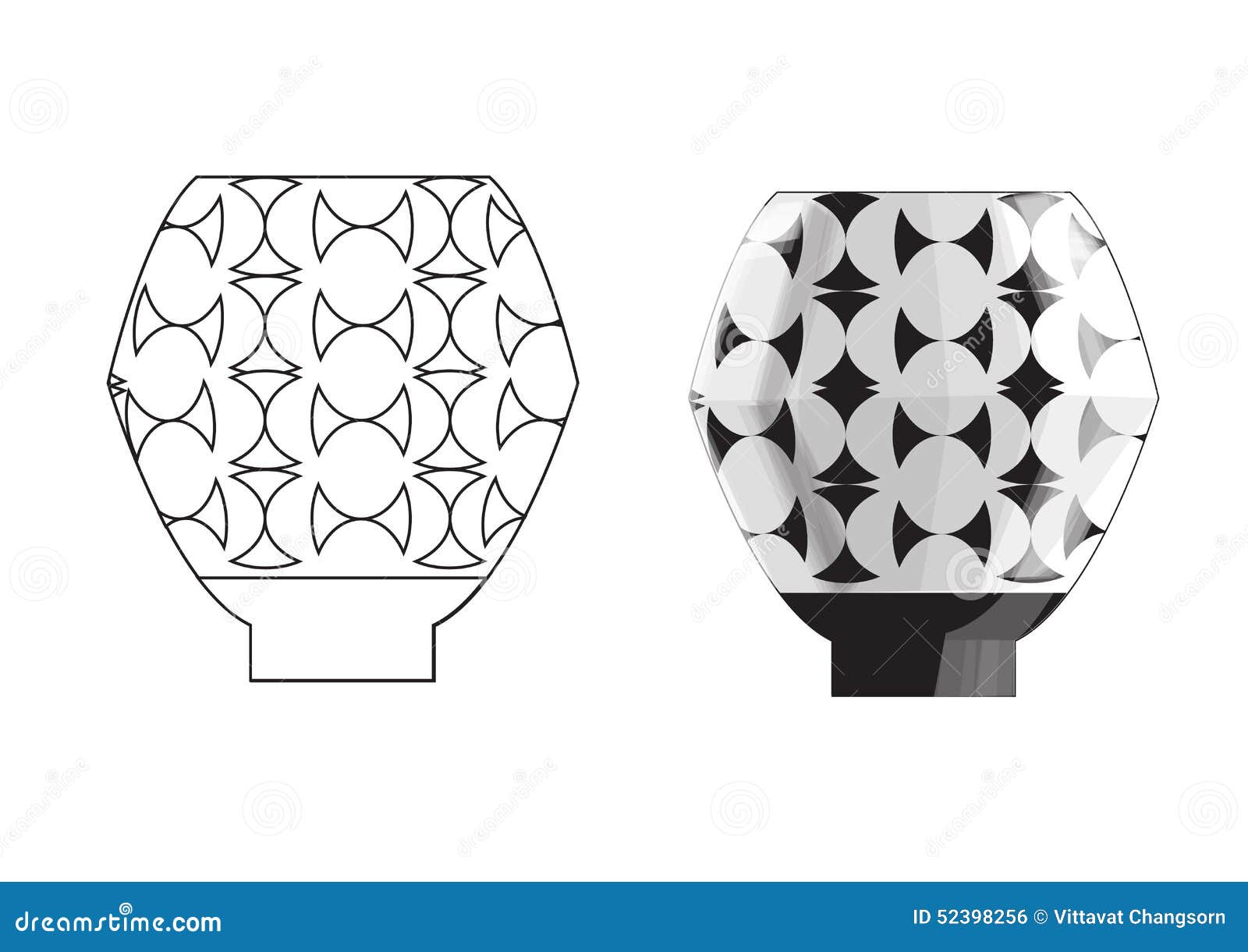 Crockery three stock vector. Illustration of vase, earthenware 52398256