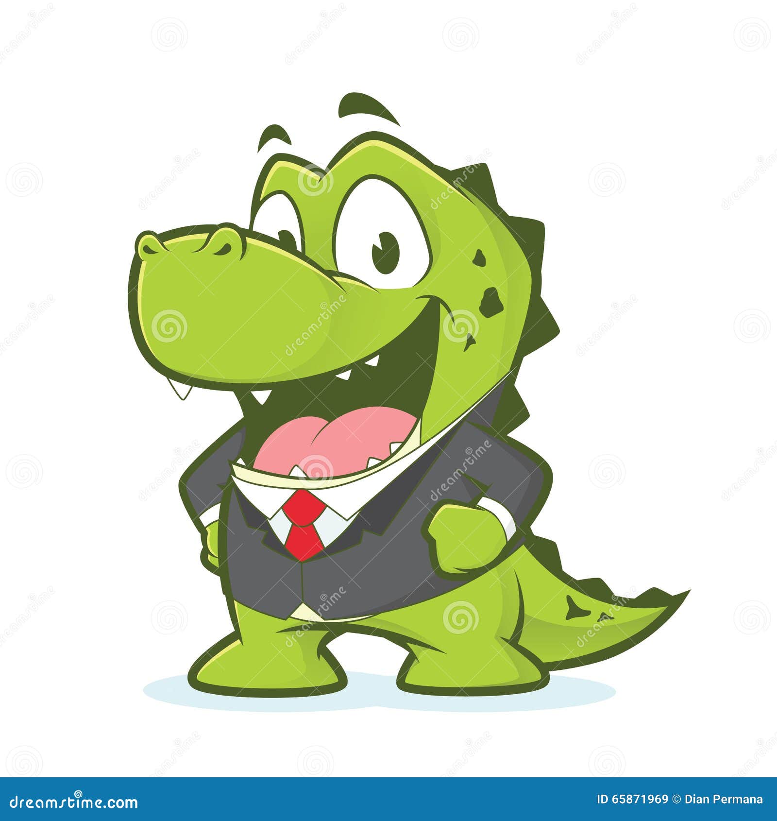 crocodile or alligator wearing