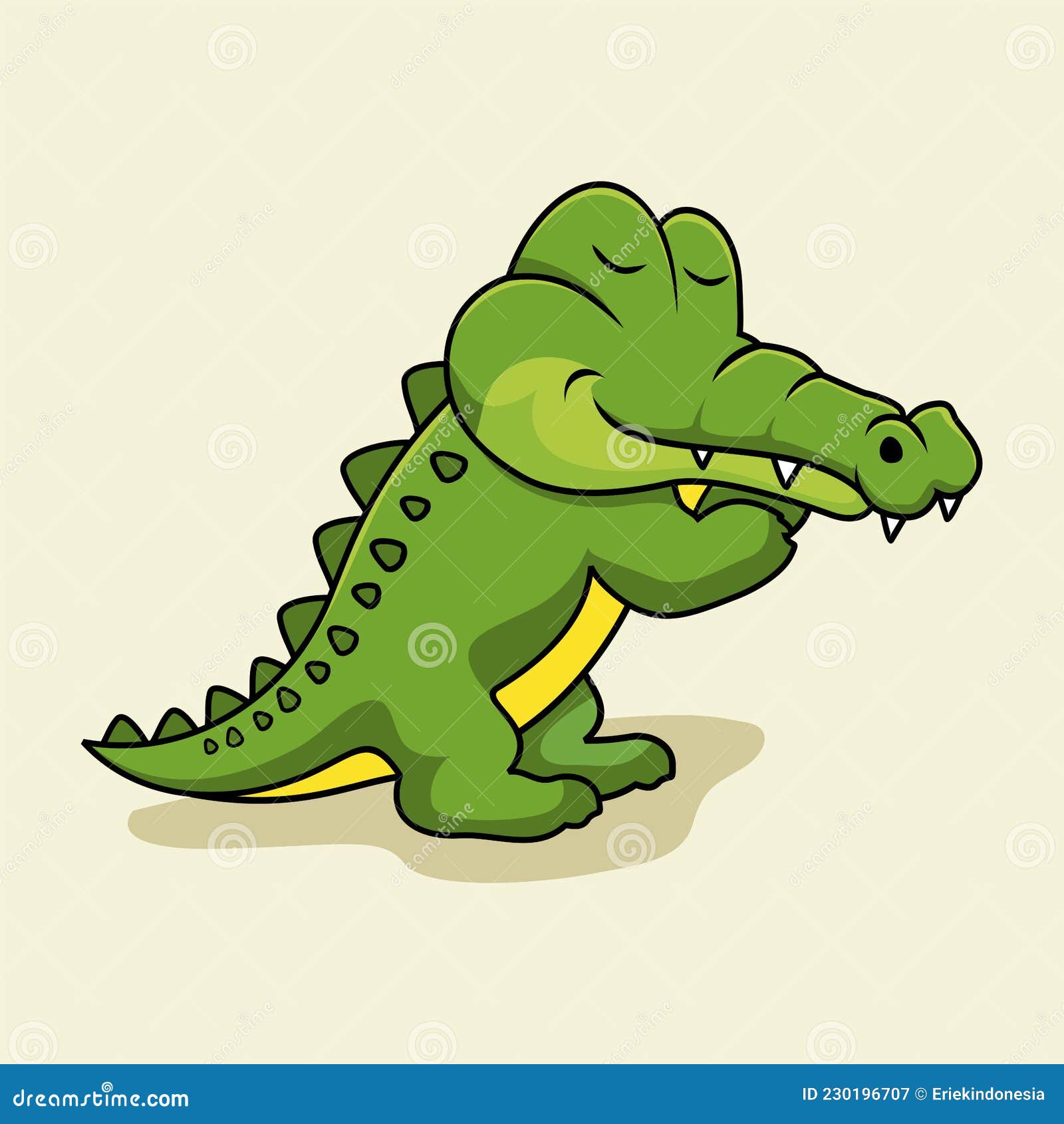 Crocodile Cartoon Alligator Cute Animals Stock Vector - Illustration of  isolated, jungle: 230196707