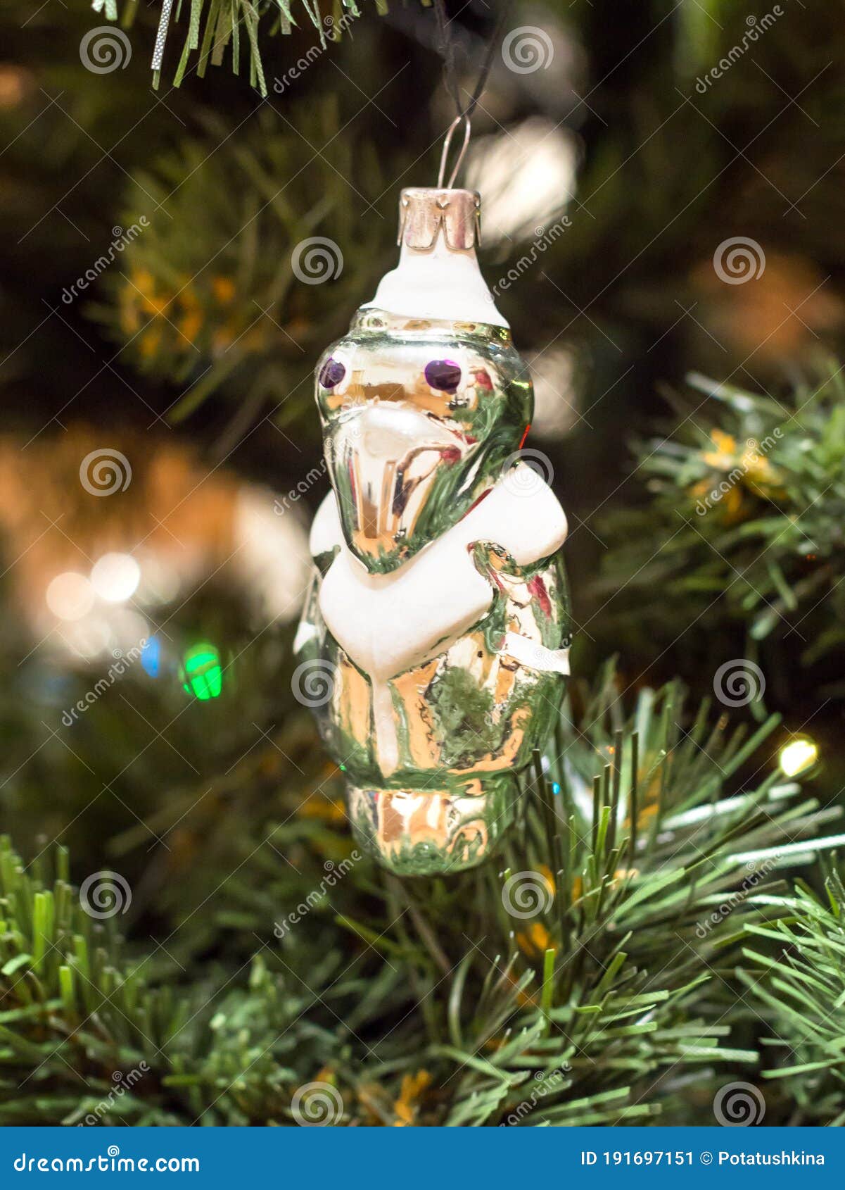 `crocodile gena` - christmas tree decoration from the times of the ussr