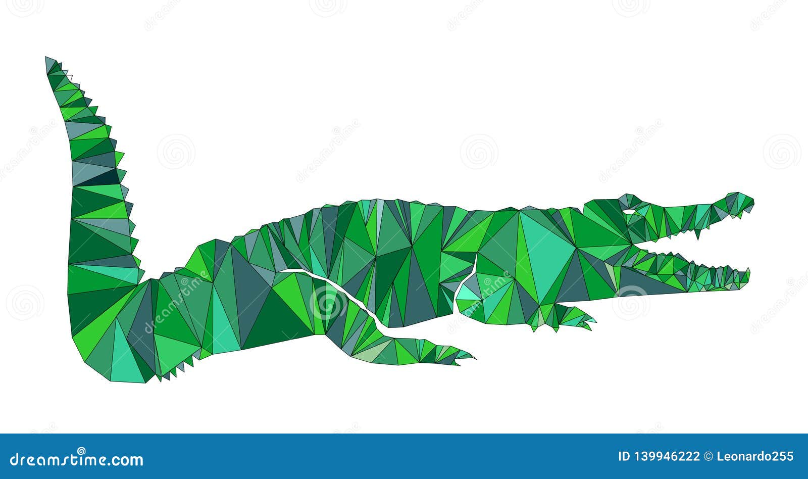 Crocodile Icon Flat Style Illustration for , Mobile, Logo