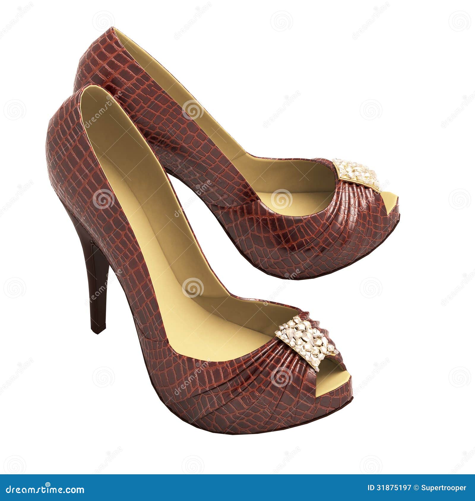 women's crocodile leather shoes