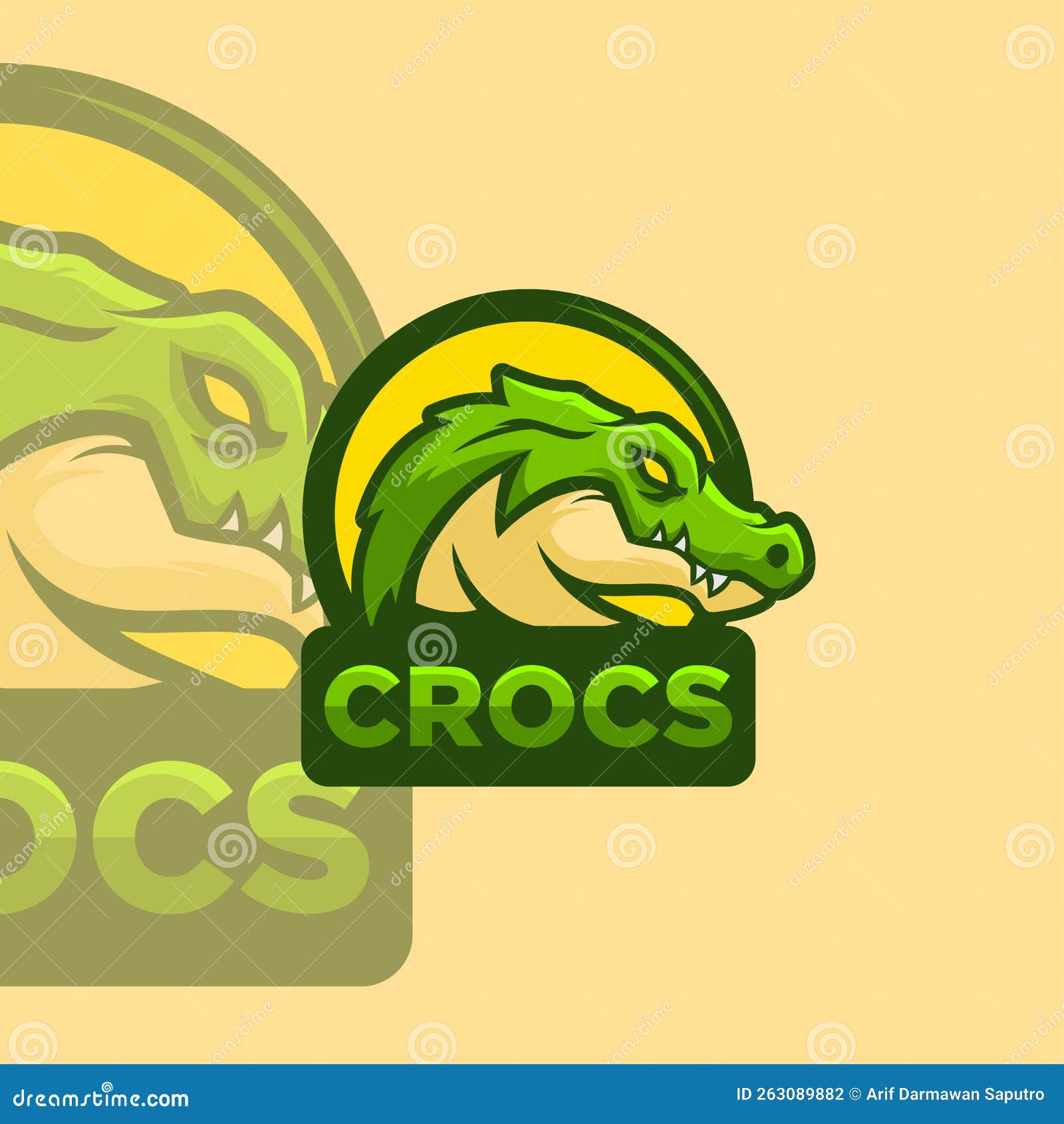 Crocodile Mascot Logo Brand Template Stock Vector Illustration of