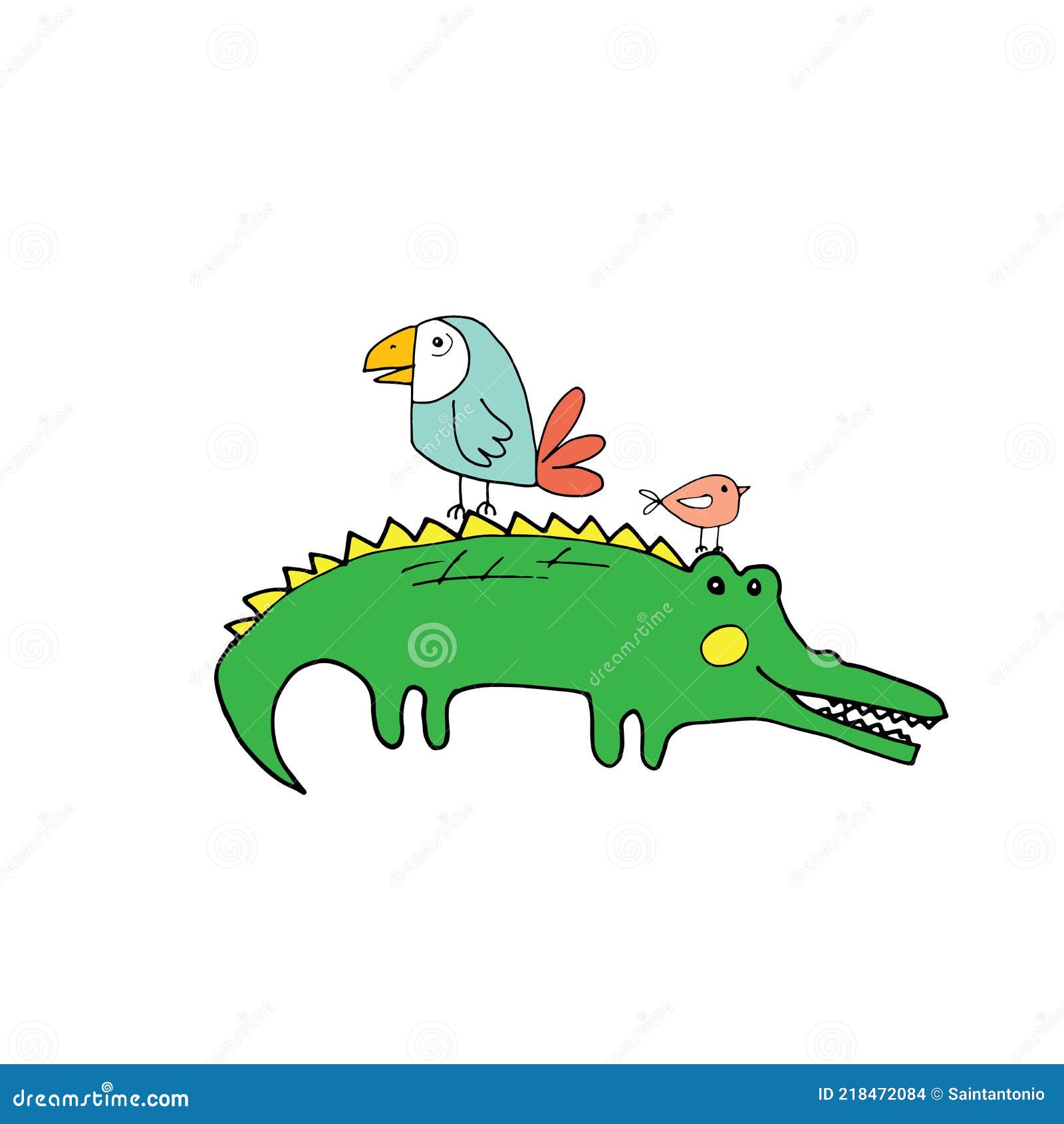 Como Desenhar Uma Ilustração Vetorial Crocodilo Desenhe Jacaré