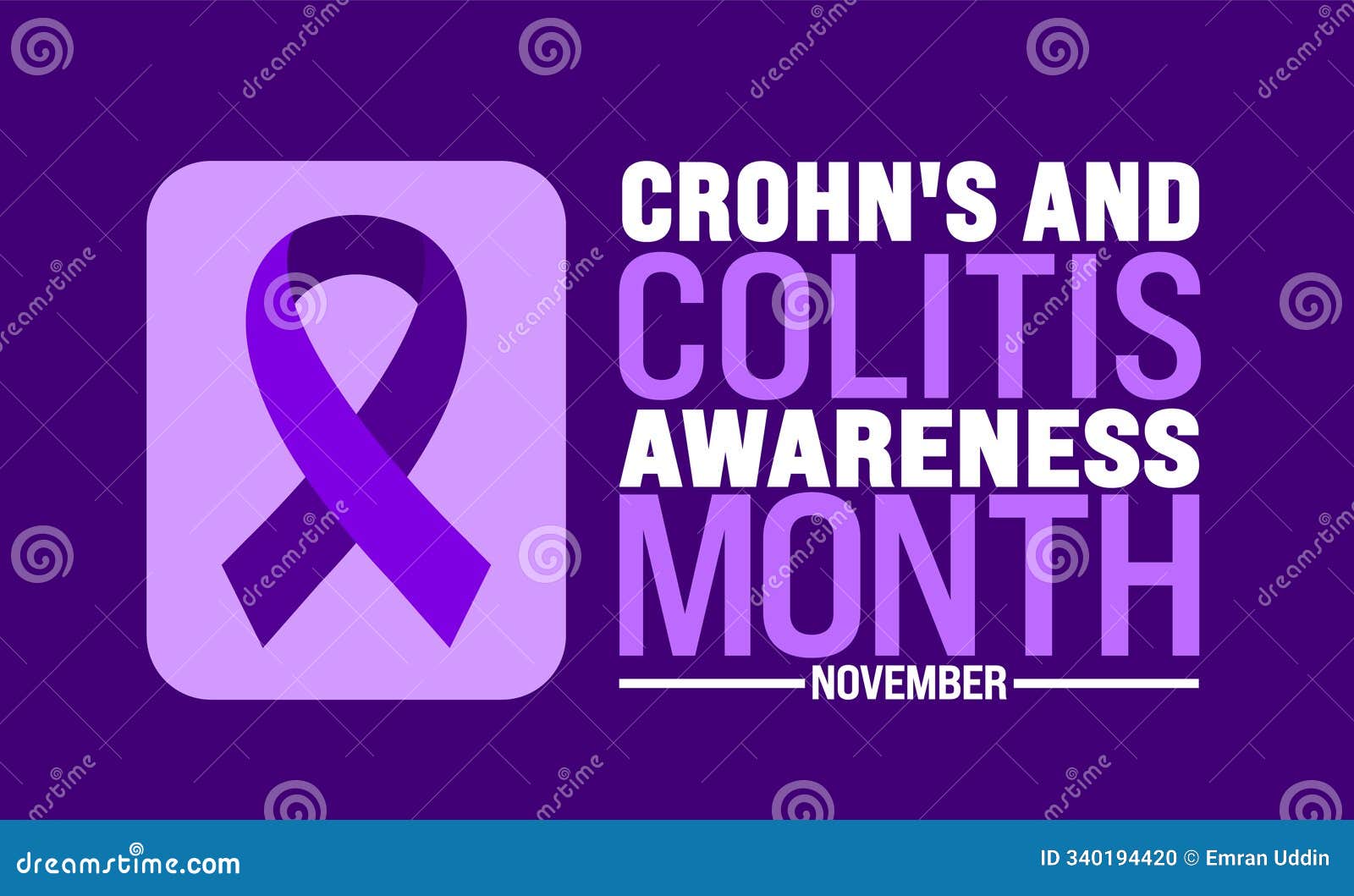 crohn's and colitis awareness month background or banner  template is observed every year