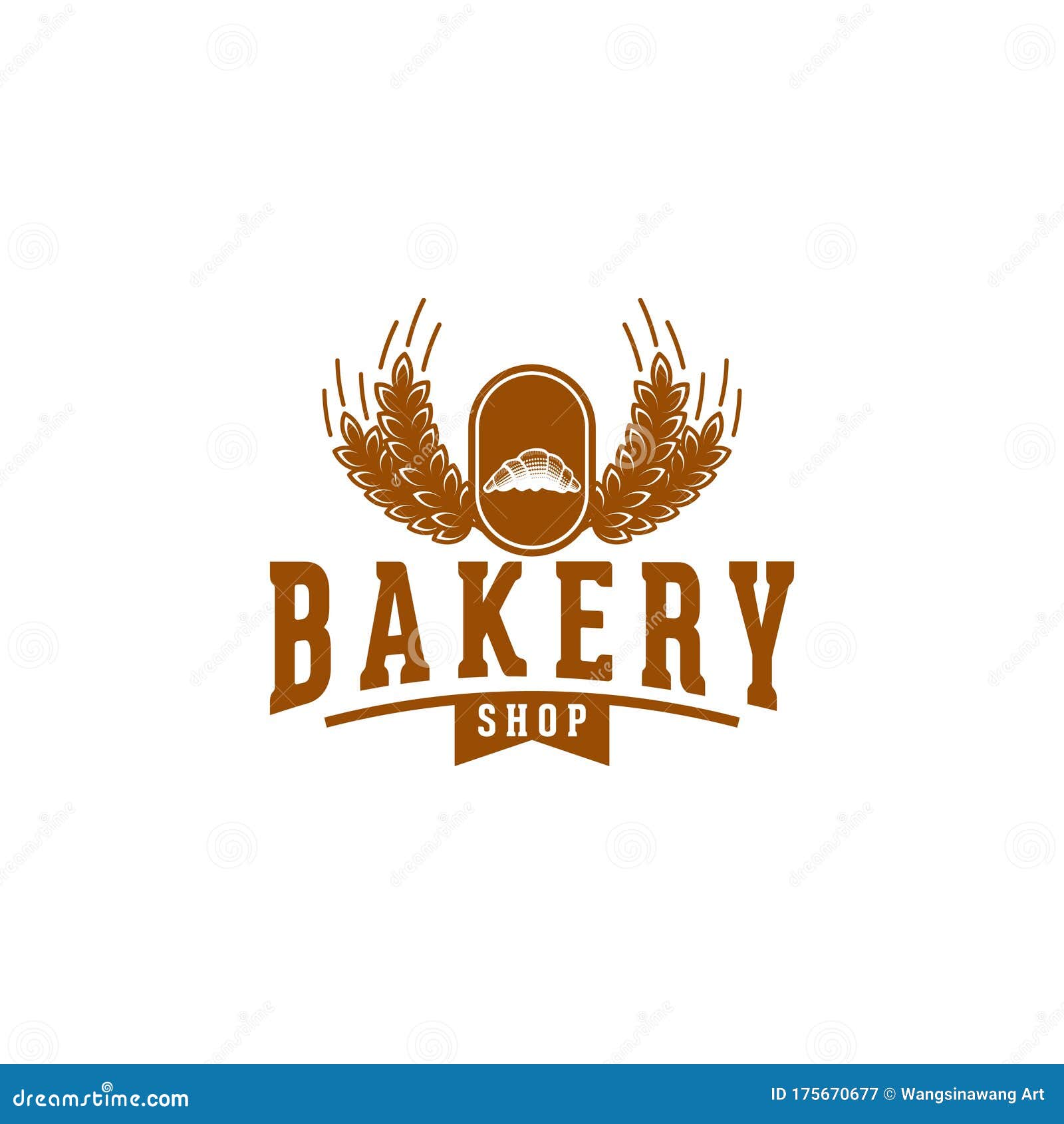 Croissant Bakery Baguette Bread Vintage Bakery Logo Ideas Inspiration Logo Design Template Vector Illustration Isolated On Stock Vector Illustration Of Design Gourmet