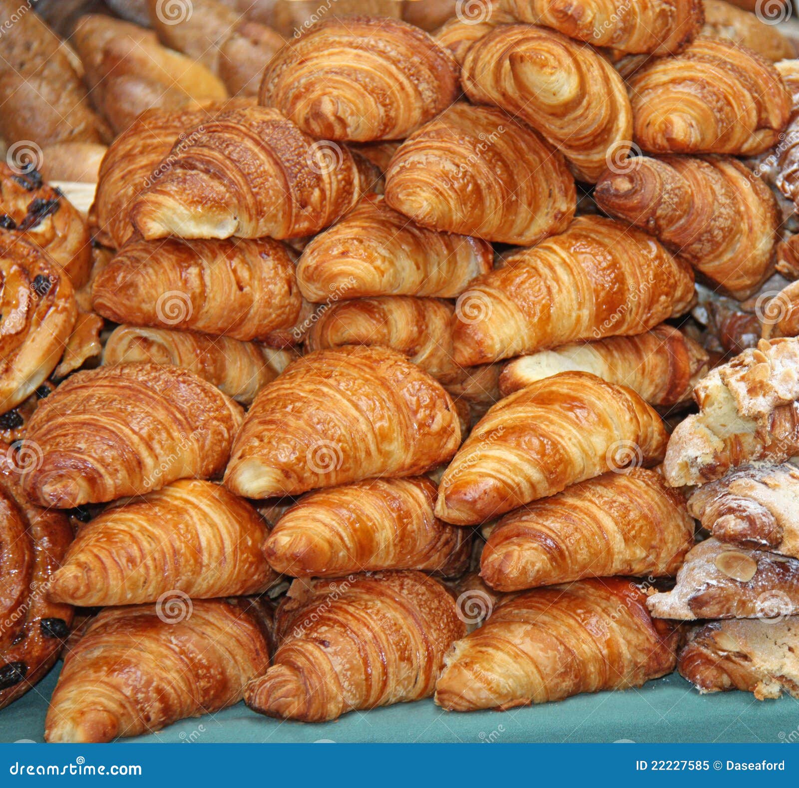 Croissant Pastries. stock image. Image of display, breakfast 22227585