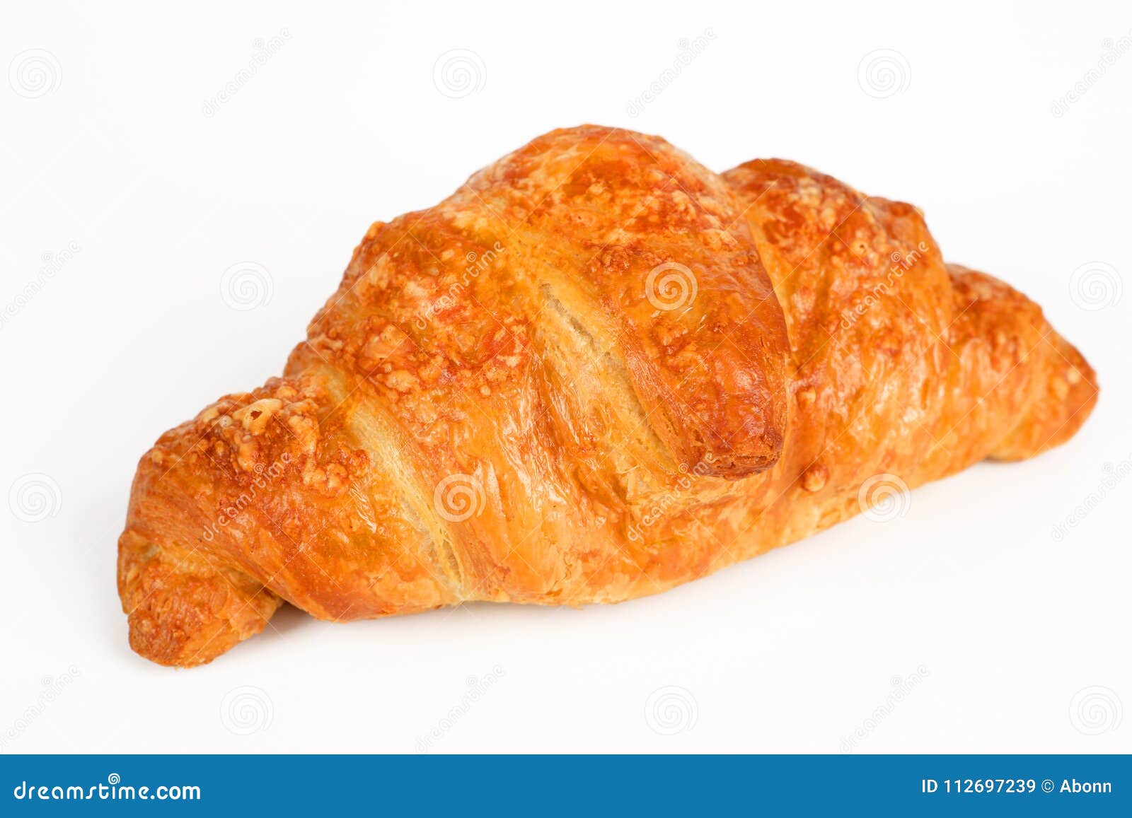 Croissant Riempito Di Prosciutto E Di Formaggio Immagine Stock